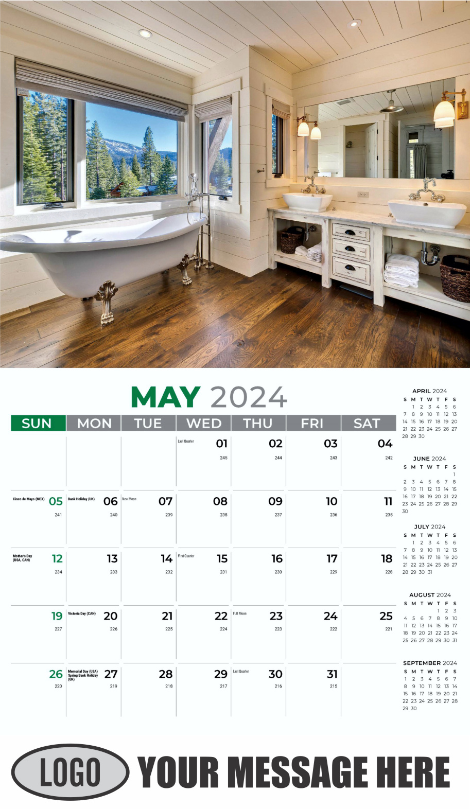 Decor and Design 2024 Interior Design Business Promotional Calendar - May