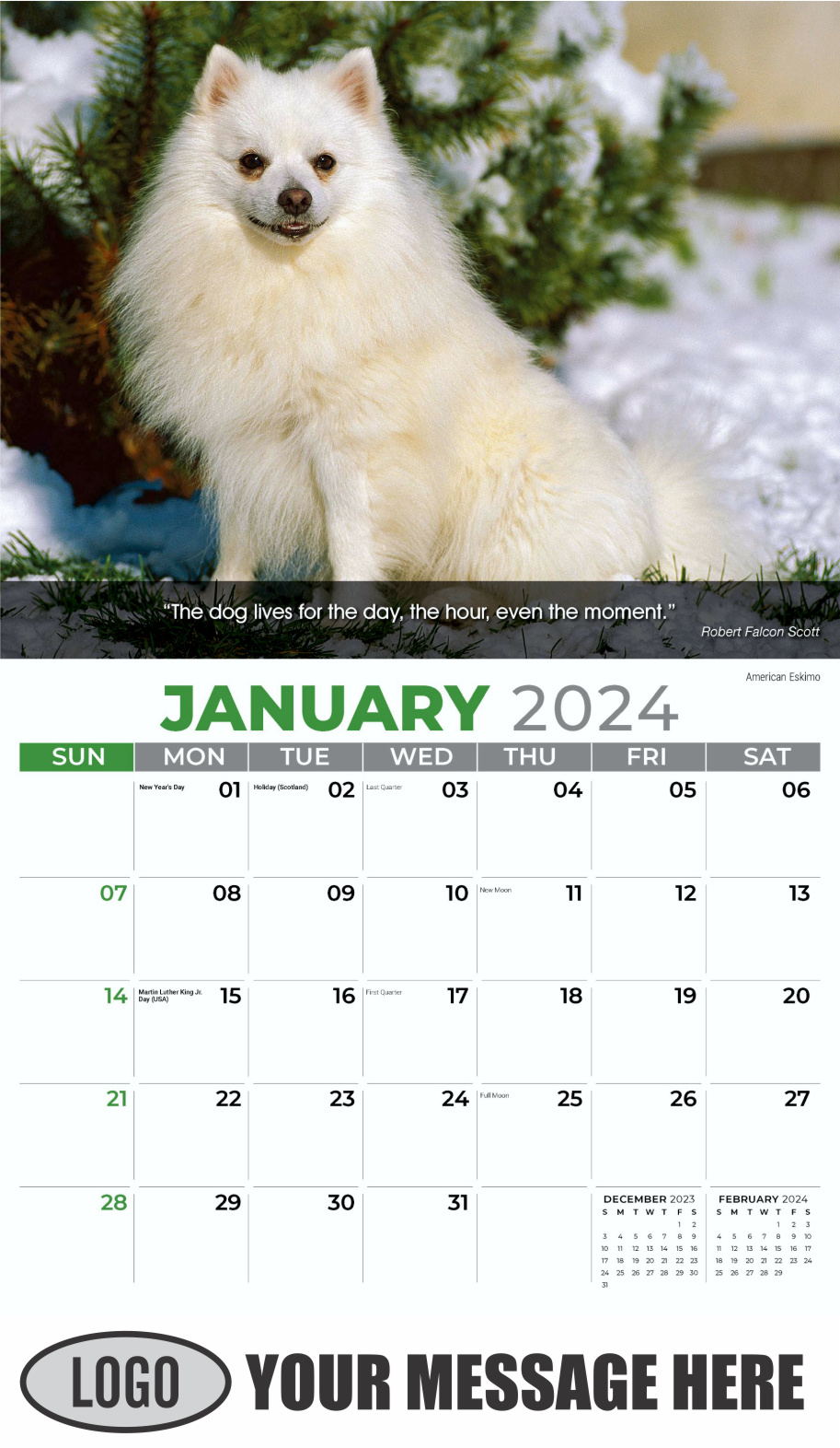 2024 Business Advertsing Calendars Dogs Calendar low as 65¢