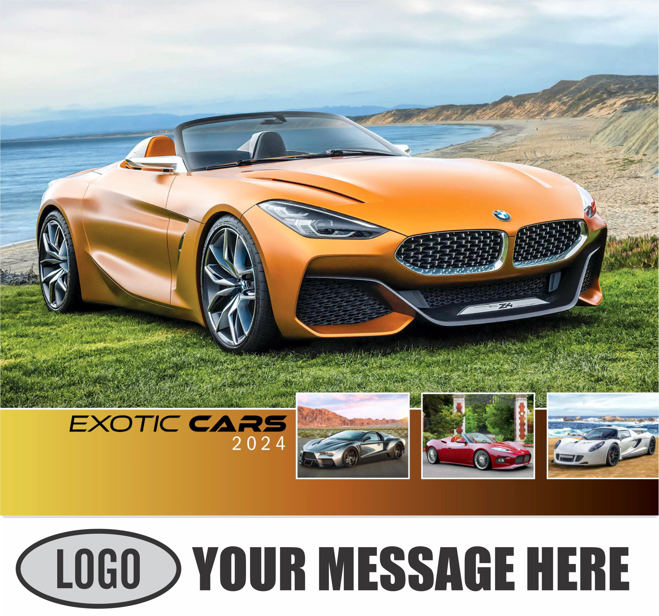 Exotic Cars 2024 Automotive Business Advertising Calendar - cover