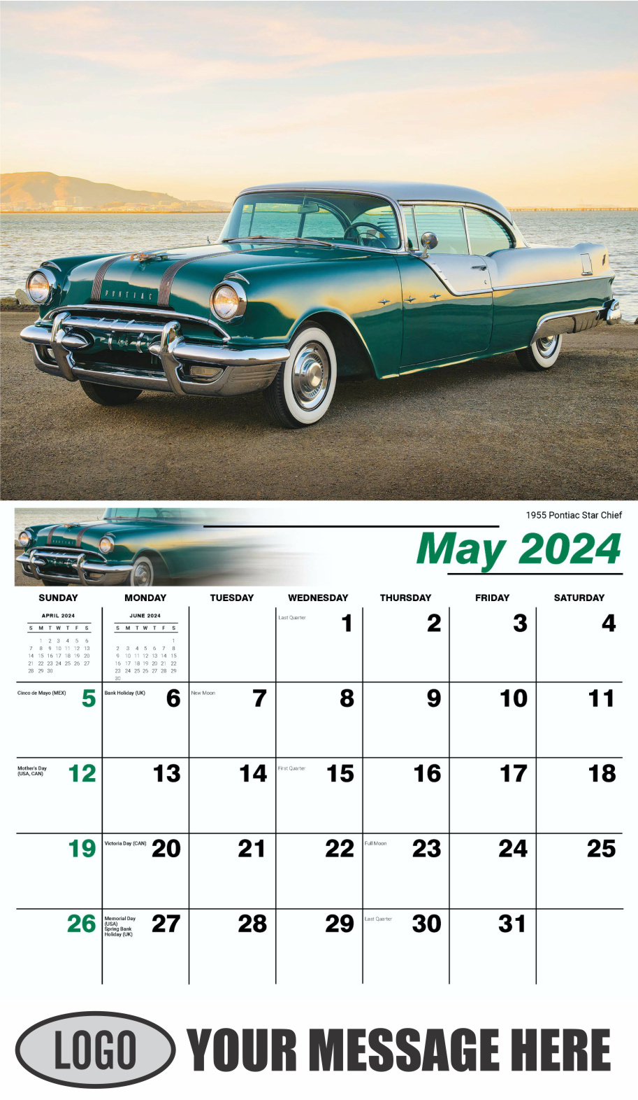 GM Classics 2024 Automotive Business Advertising Calendar - May