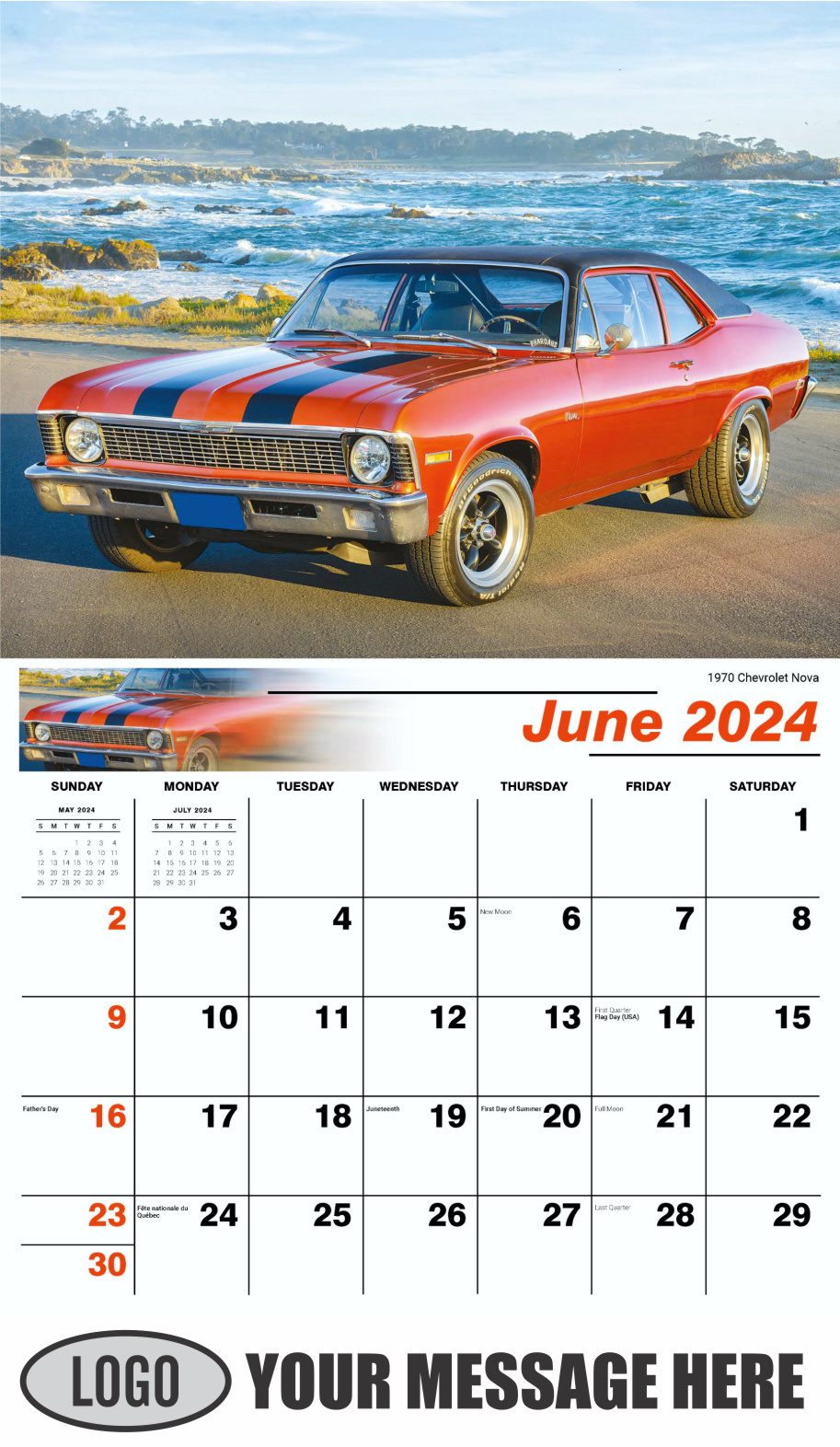 GM Classics 2024 Automotive Business Advertising Calendar - June