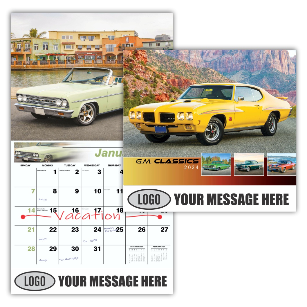 GM Classics 2024 Automotive Business Advertising calendar