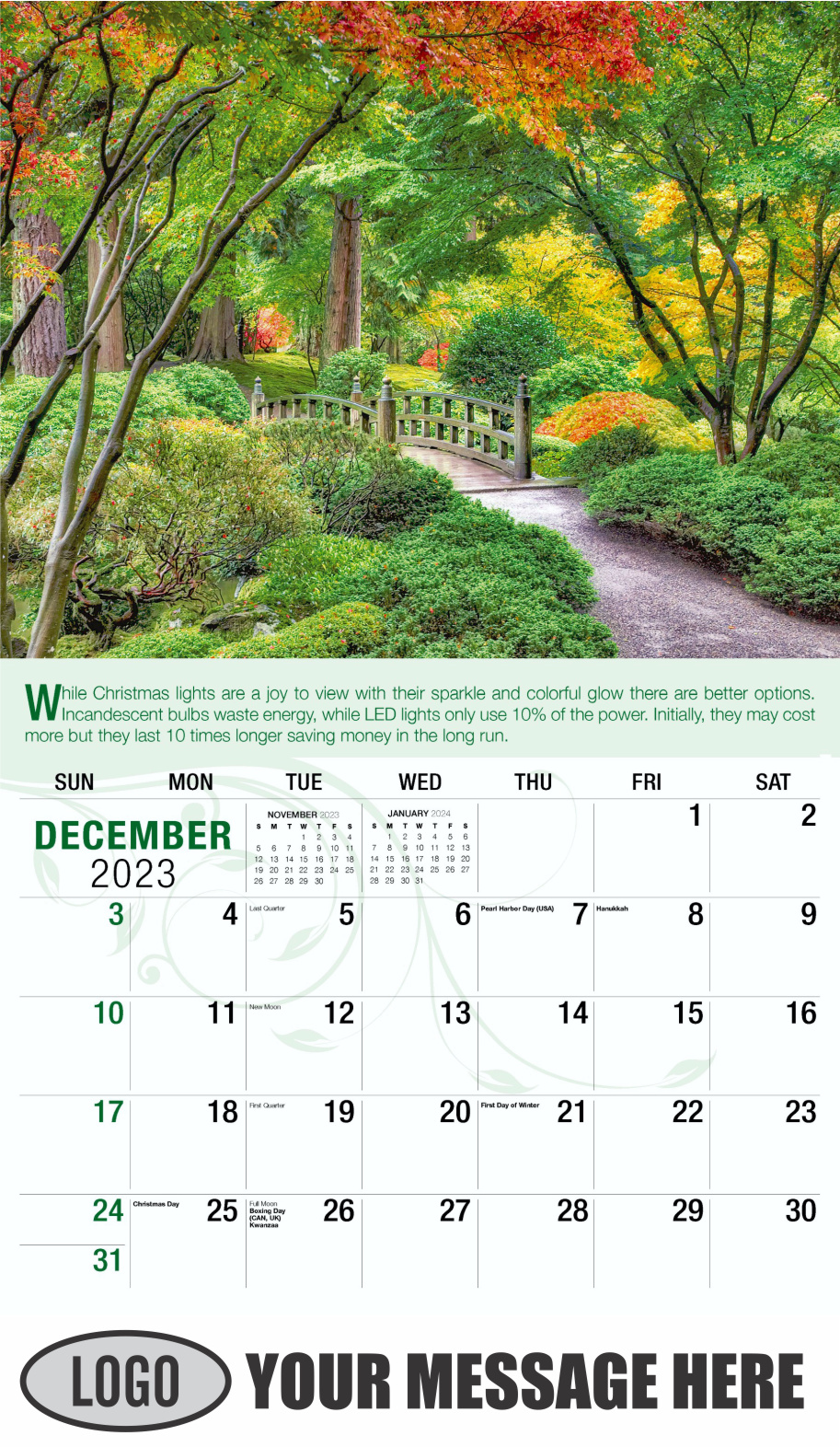Go Green 2024 Business Promotion Calendar - December_a