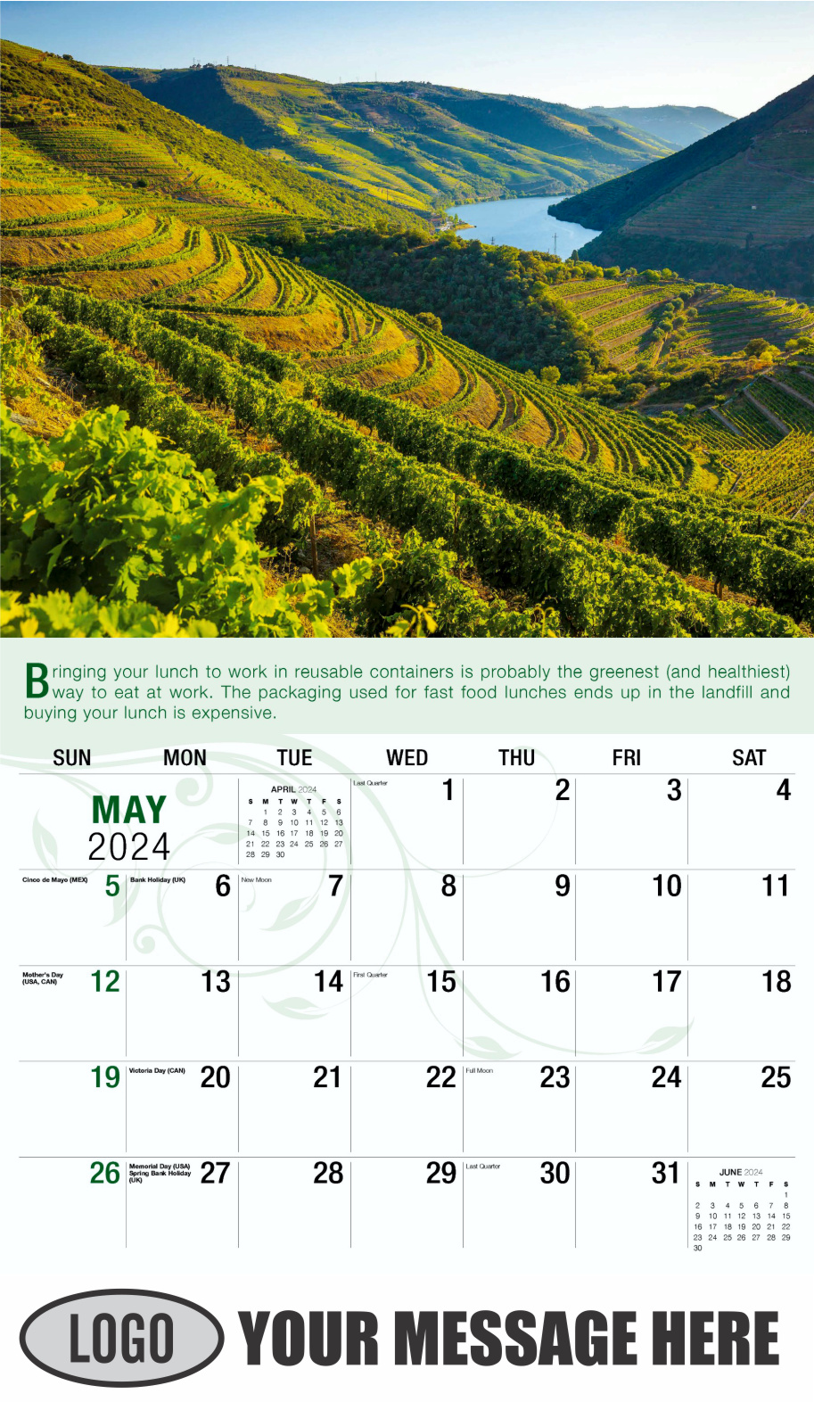 Go Green 2024 Business Promotion Calendar - May