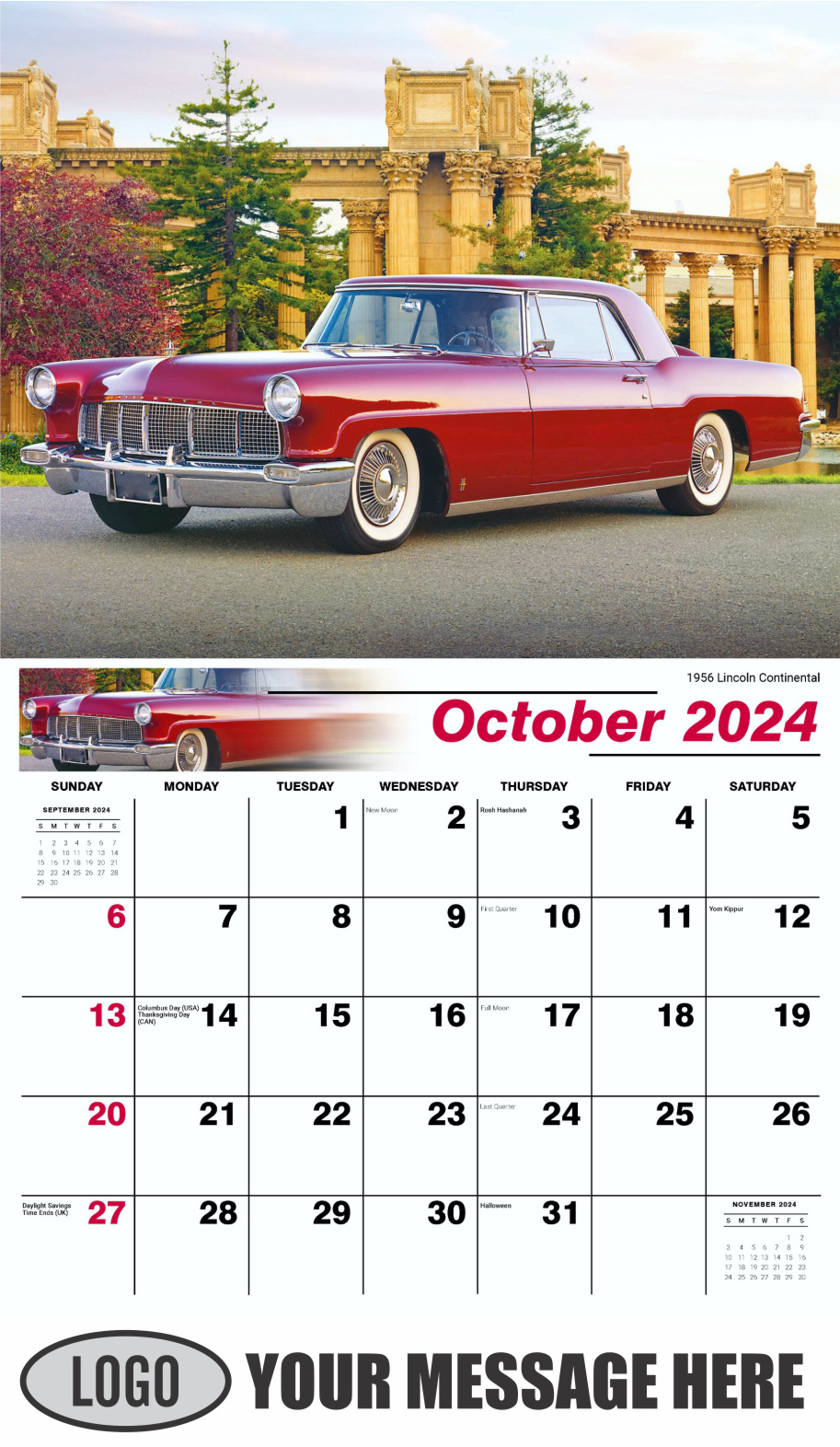 Ford Cars Wall Calendar 2025 Business Promotion low as 65¢