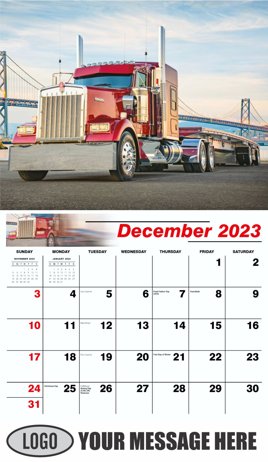 Kings of the Road 2024 Automotive Business Promotional Calendar - December_a