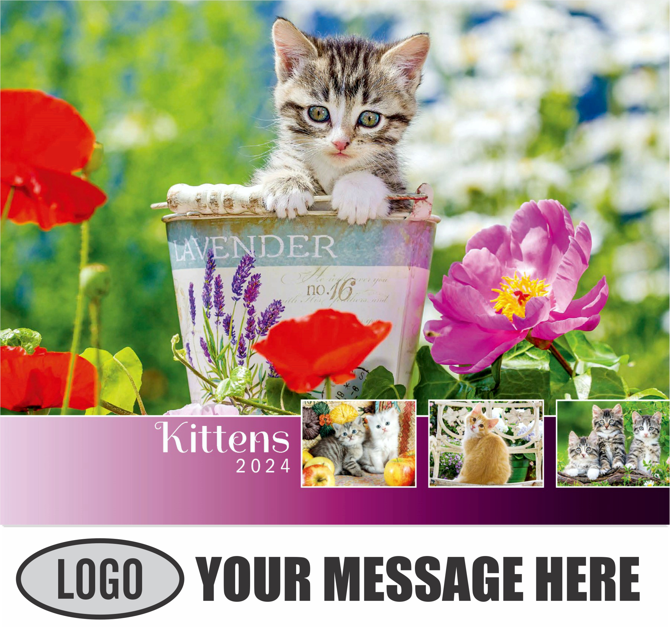Kittens 2024 Business Promo Wall Calendar - cover