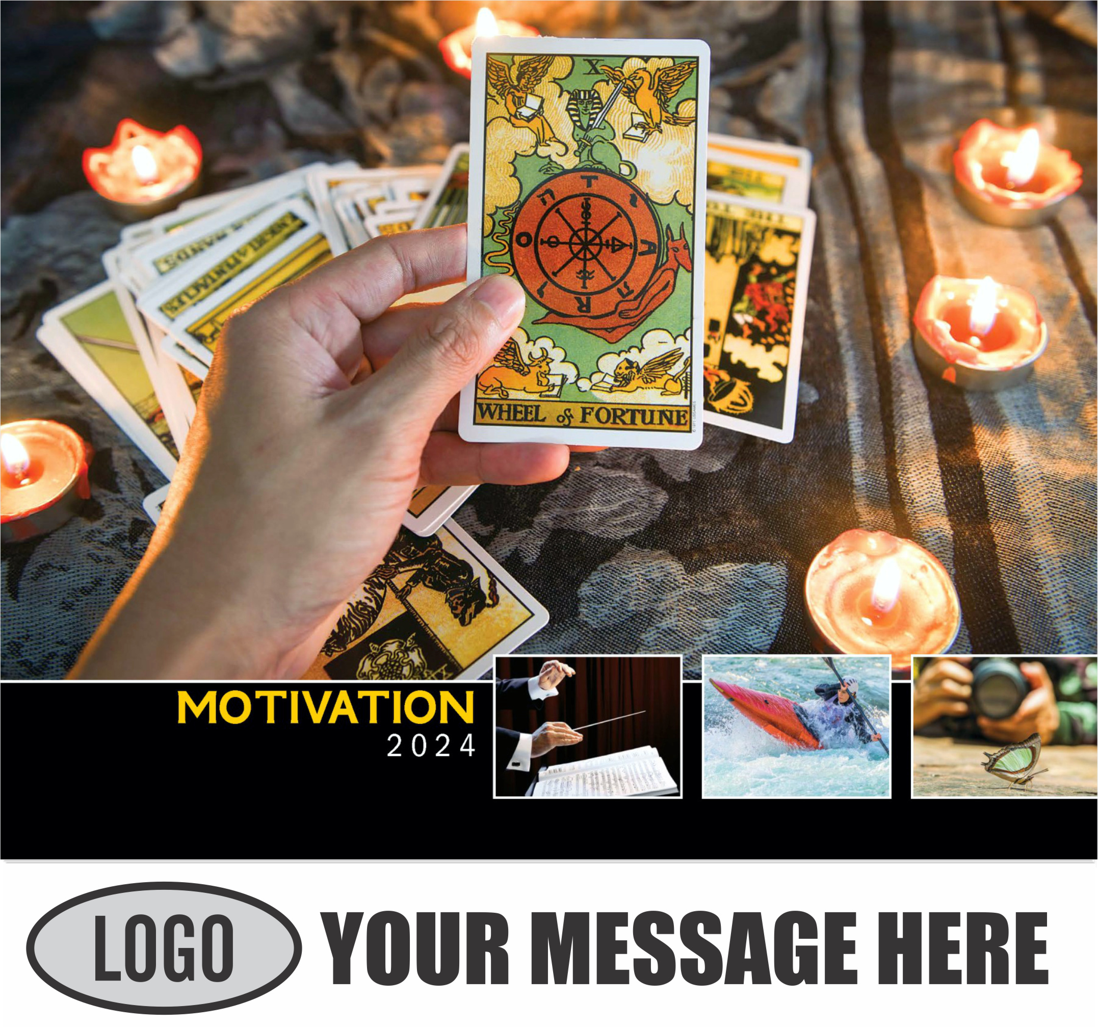 Motivational Quotes 2024 Business Promo Wall Calendar - cover