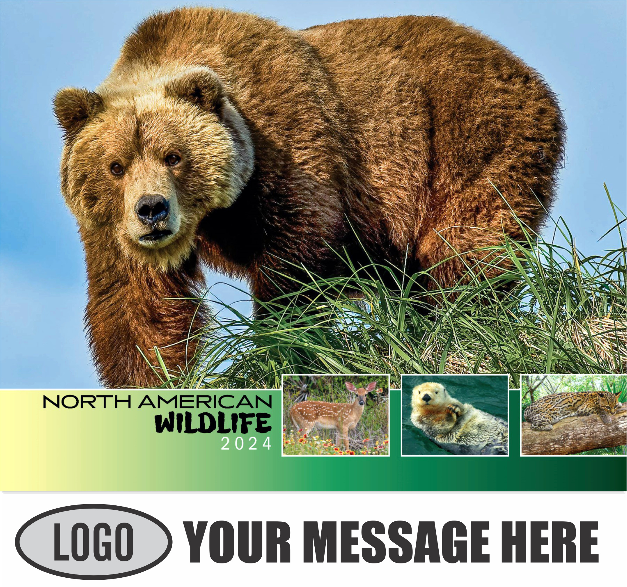 North American Wildlife 2024 Business Promo Wall Calendar - cover