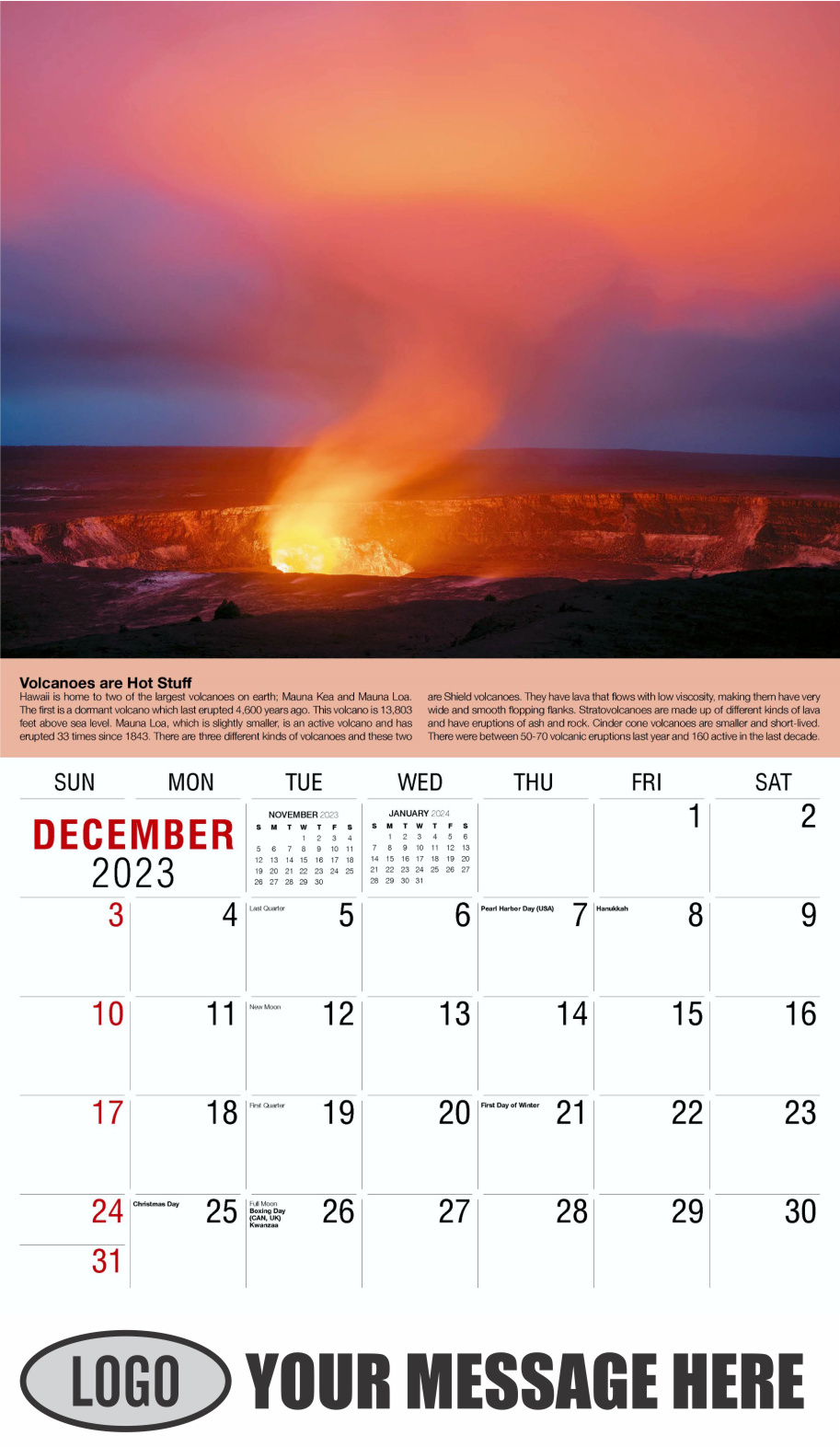 Planet Earth 2024 Business Promotional Wall Calendar - December_a