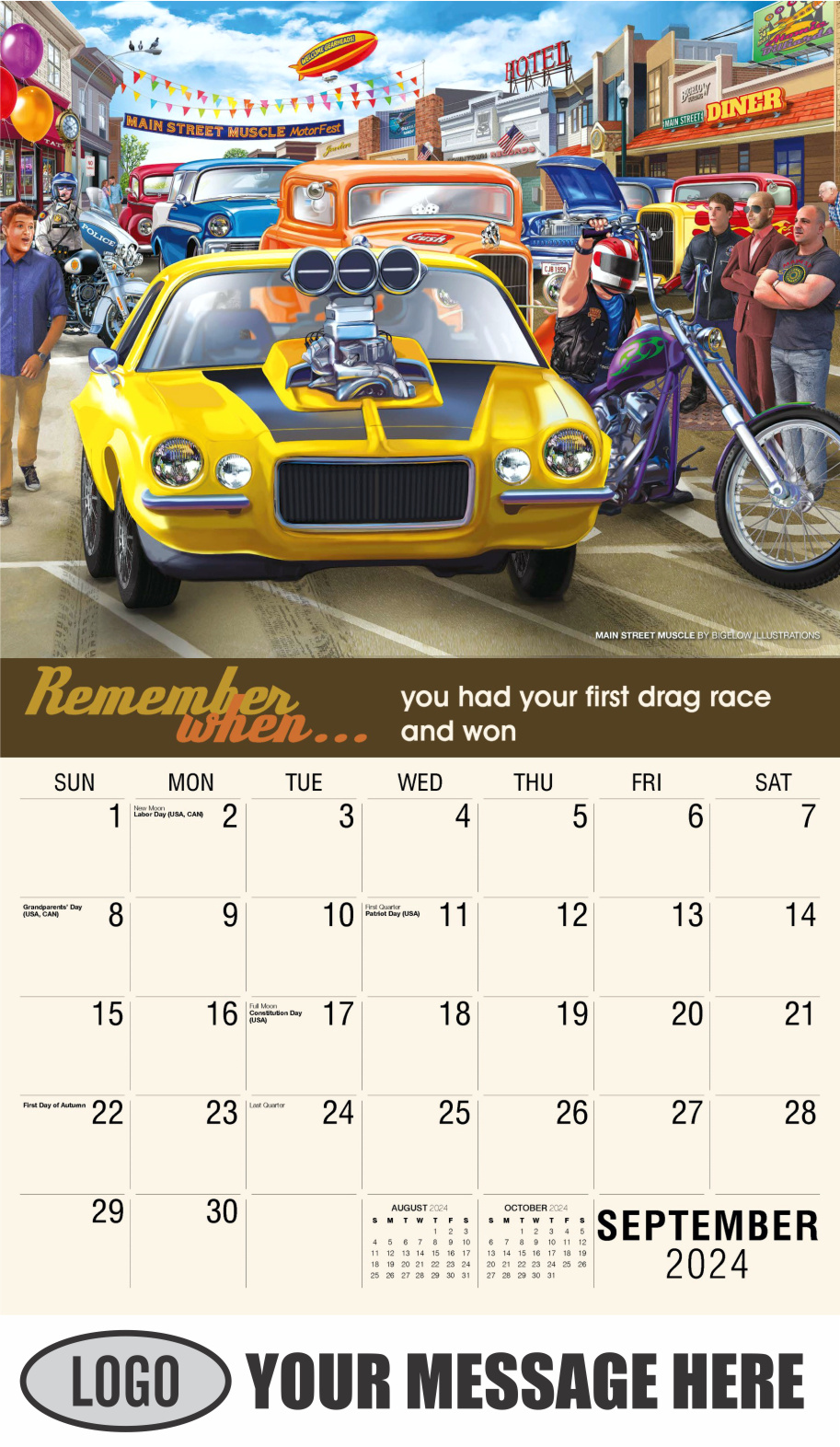 Remember When 2024 Business Advertising Calendar - September