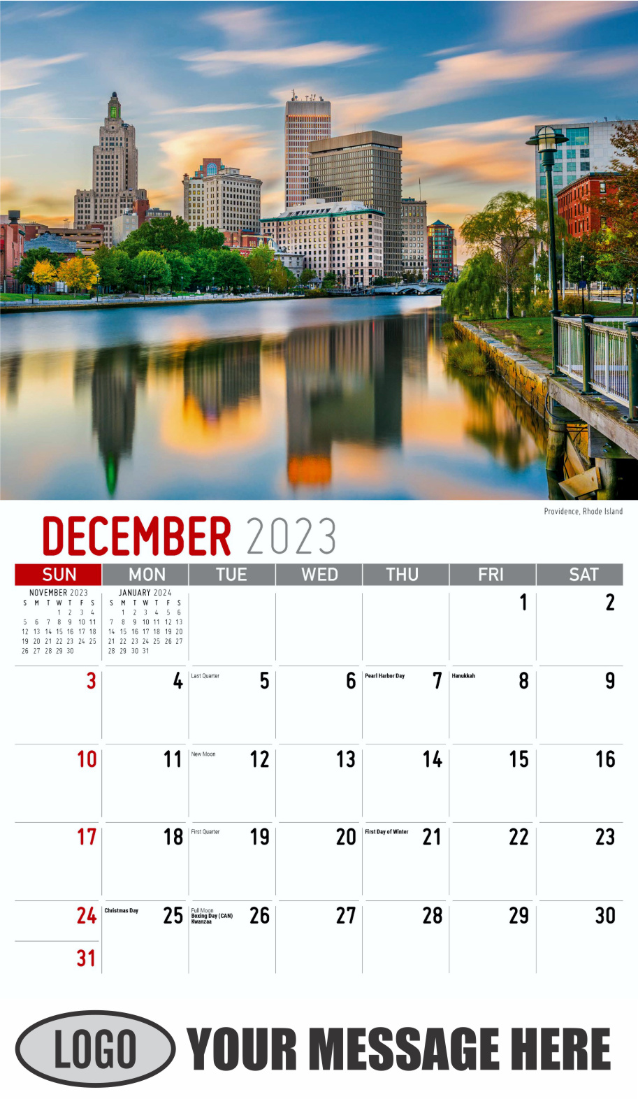 Scenes of America 2024 Business Advertising Wall Calendar - December_a