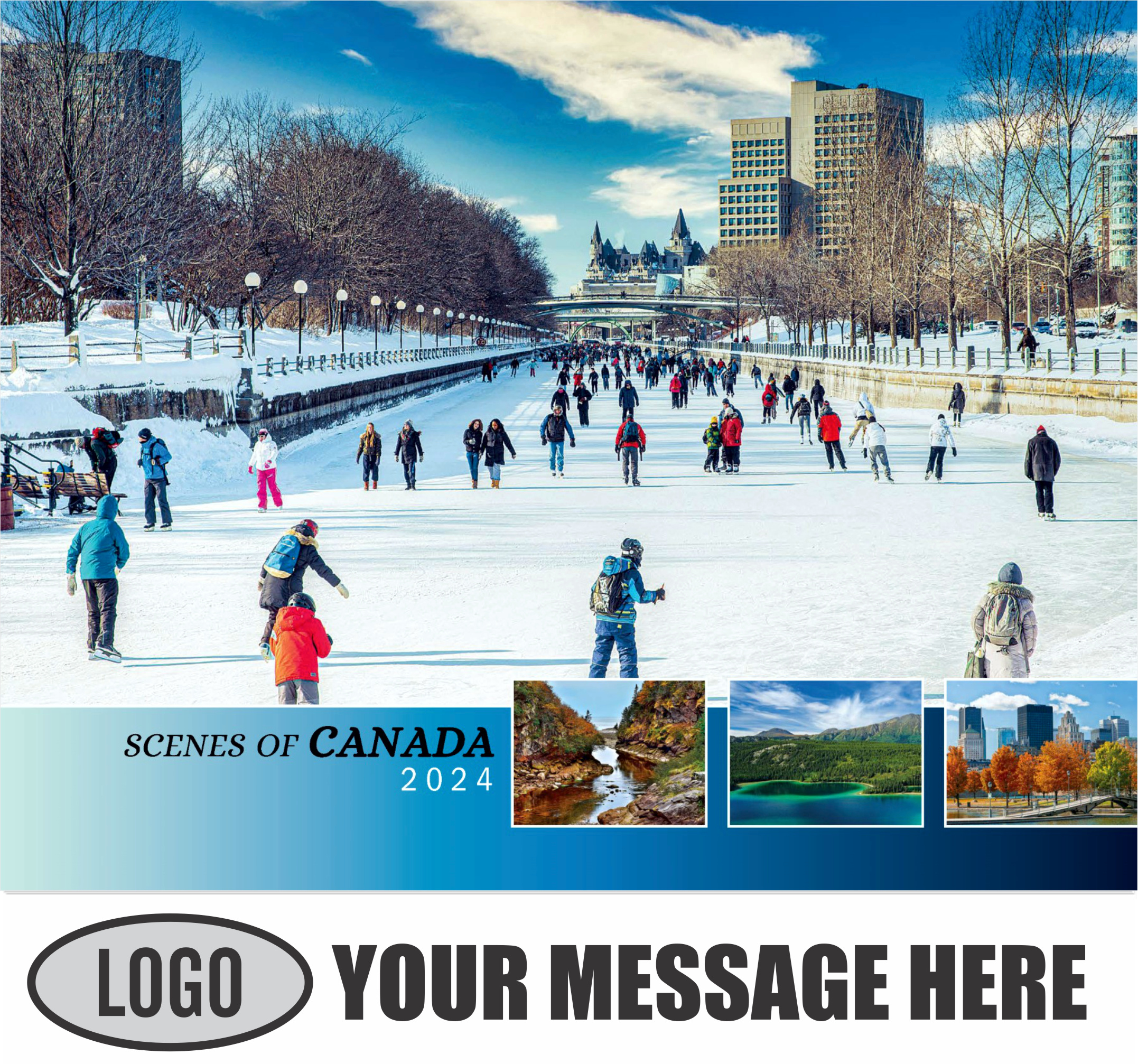 Scenes of Canada 2024 Business Promotion Wall Calendar - cover