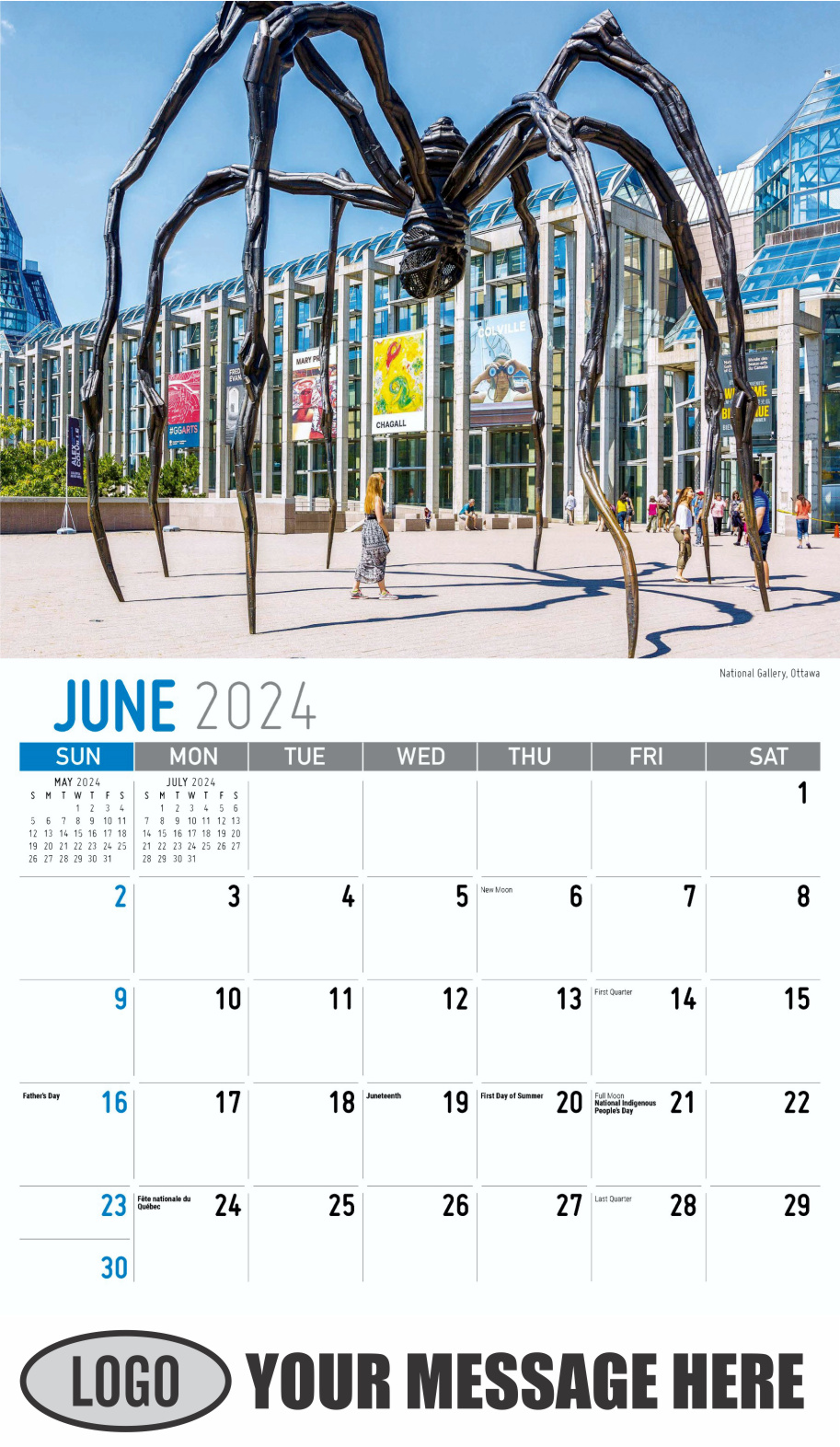 Scenes of Ontario 2024 Business Promo Wall Calendar - June