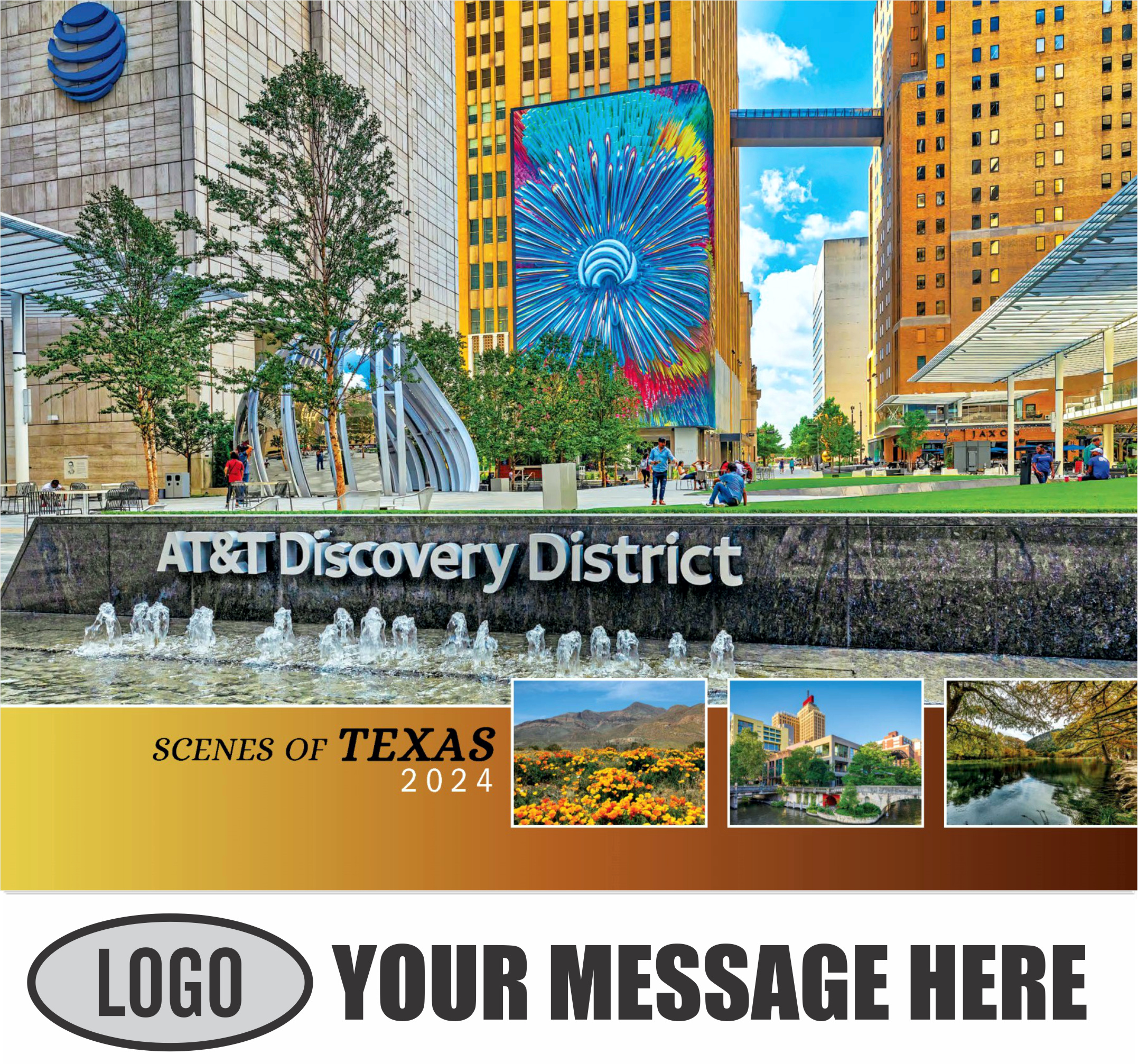 Scenes of Texas 2024 Business Advertising Calendar - cover