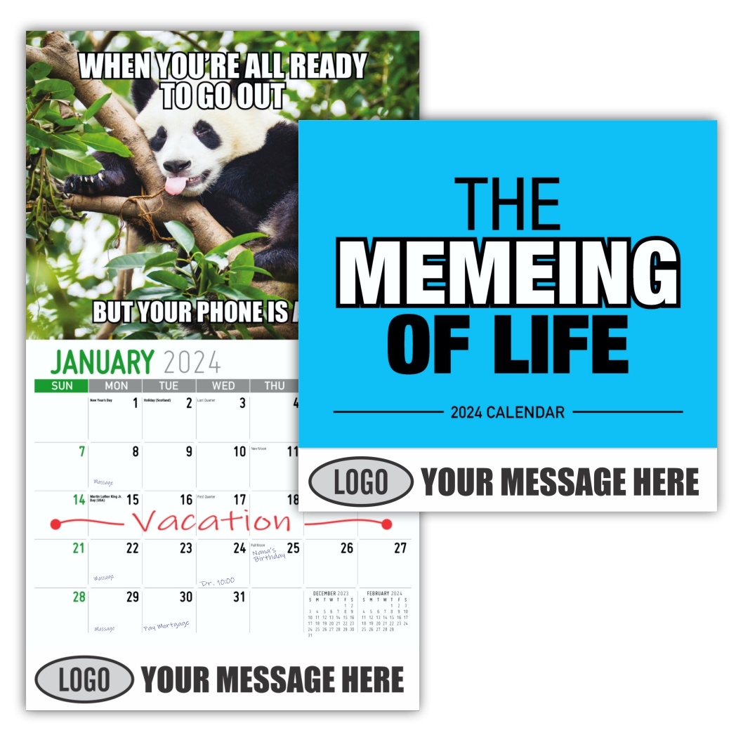 The Memeing of Life 2024 Business Advertising Wall calendar