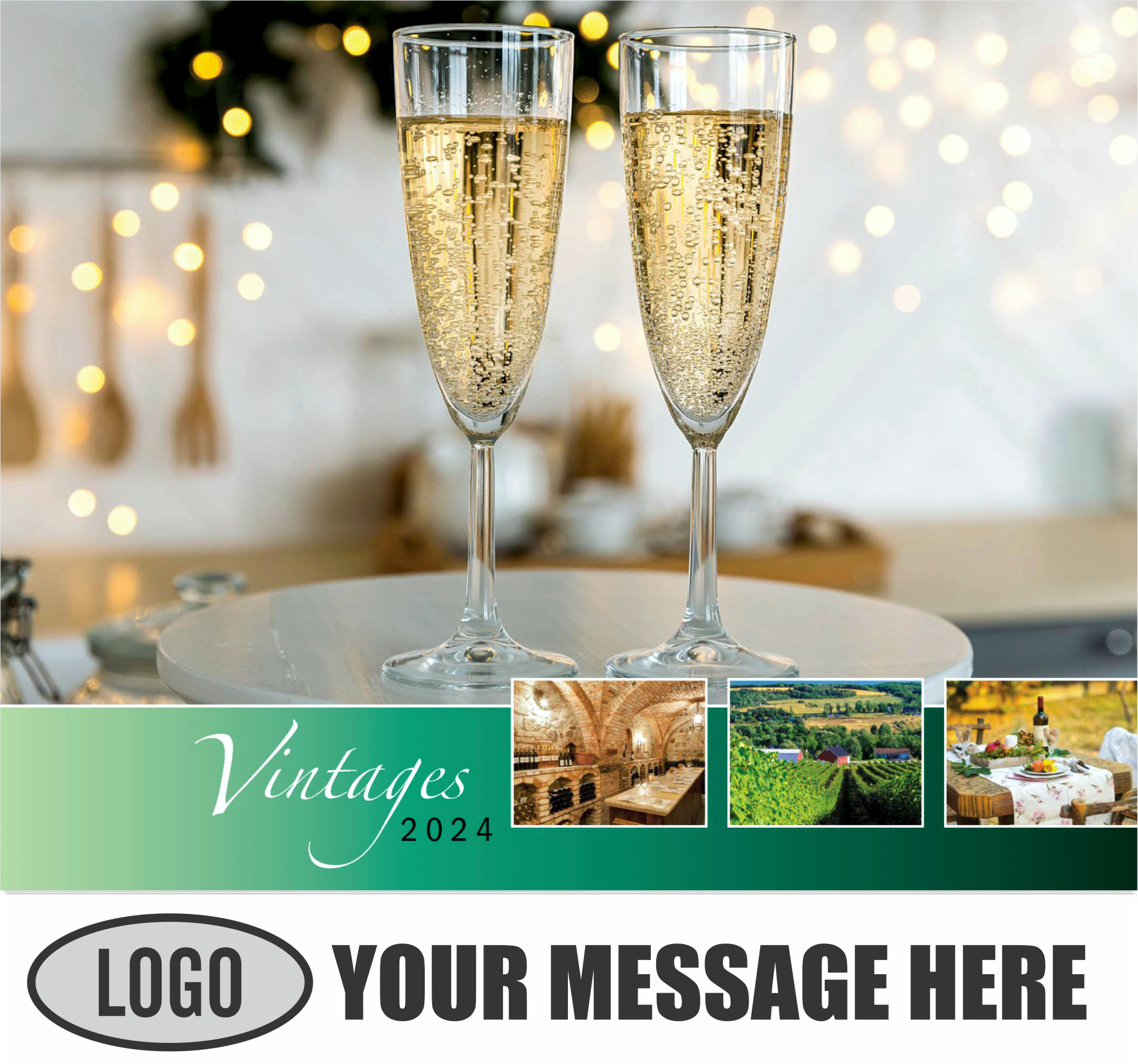 Vintages - Wine Tips 2024 Business Promo Calendar - cover