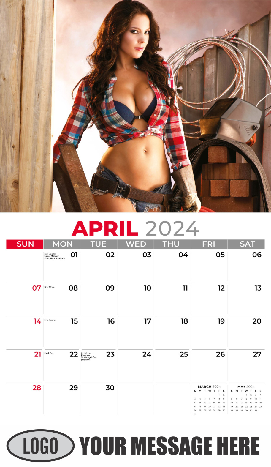 2024 Promotional Calendar Building Babes low as 65¢