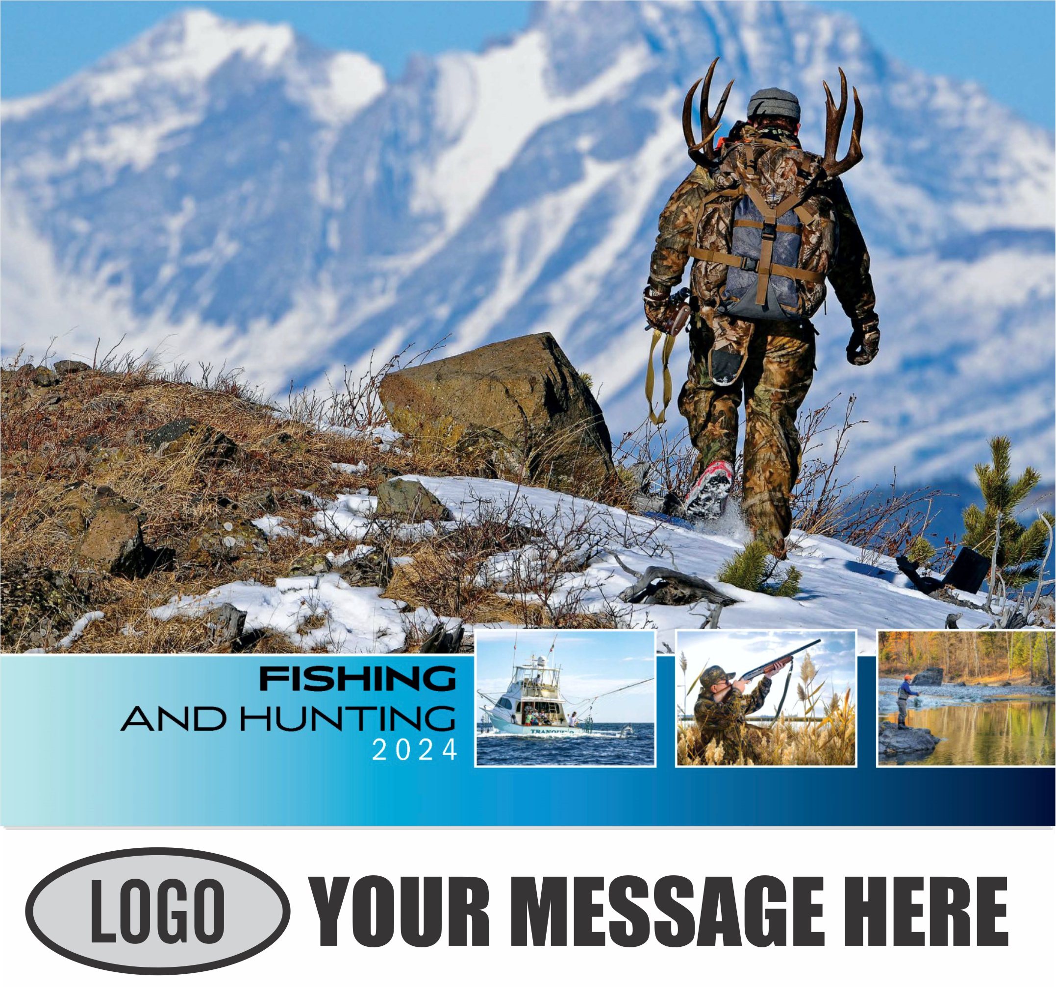 2024 Promotional Advertising Calendar Fishing and Hunting low as 65¢