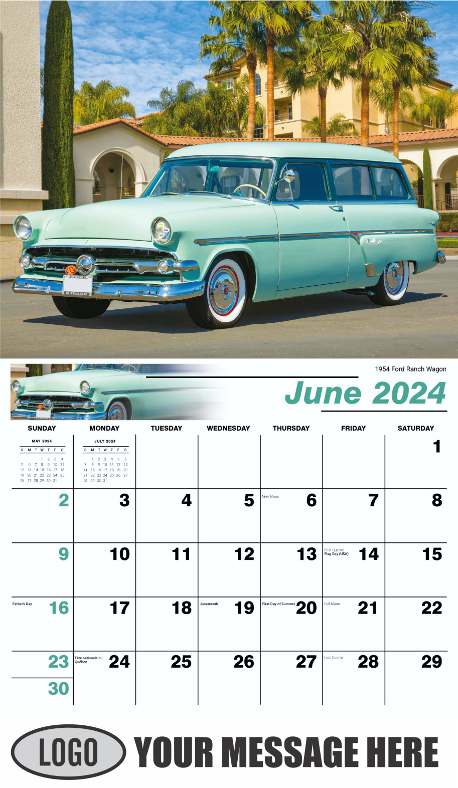 Ford Cars Wall Calendar 2024 Business Promotion low as 65¢