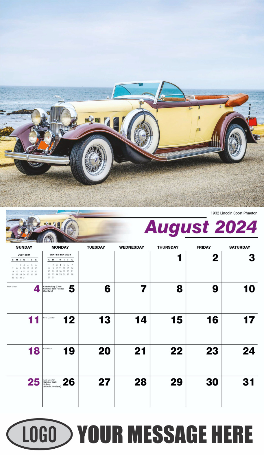 Ford Cars Wall Calendar 2024 Business Promotion low as 65¢