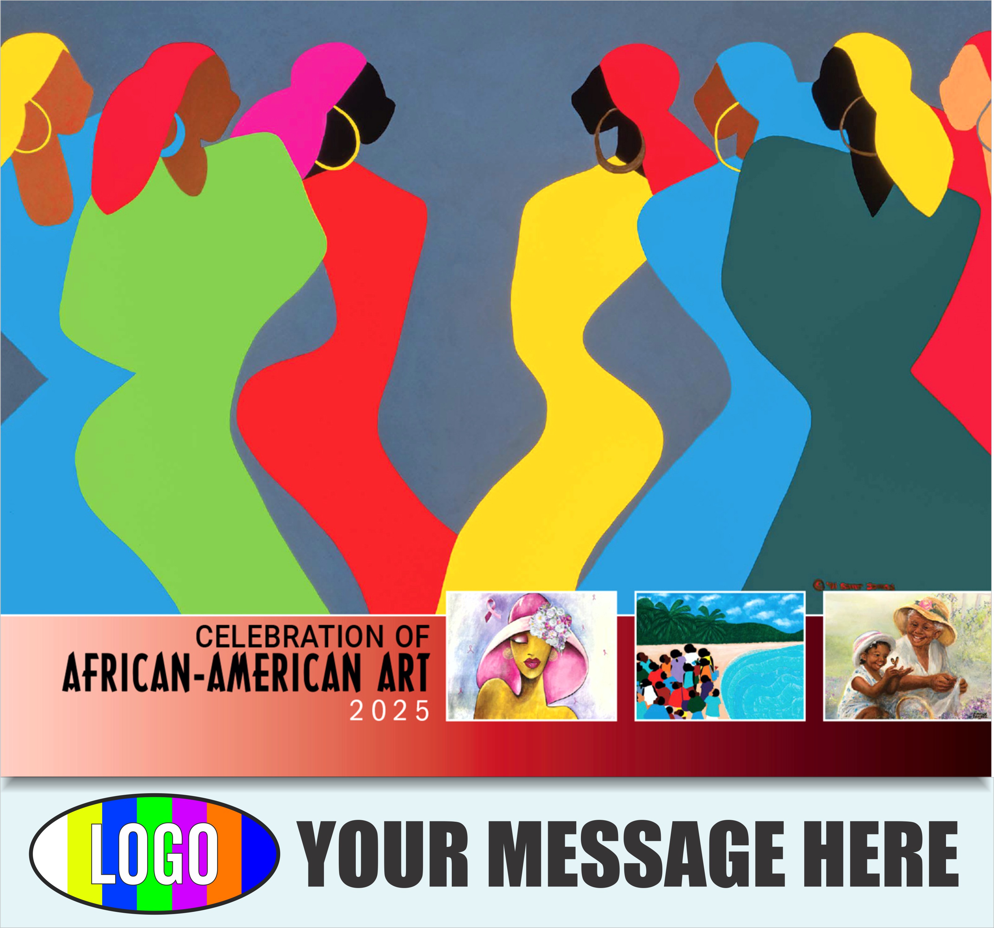 Celebration of African American Art 2025 Business Promotional Calendar - cover