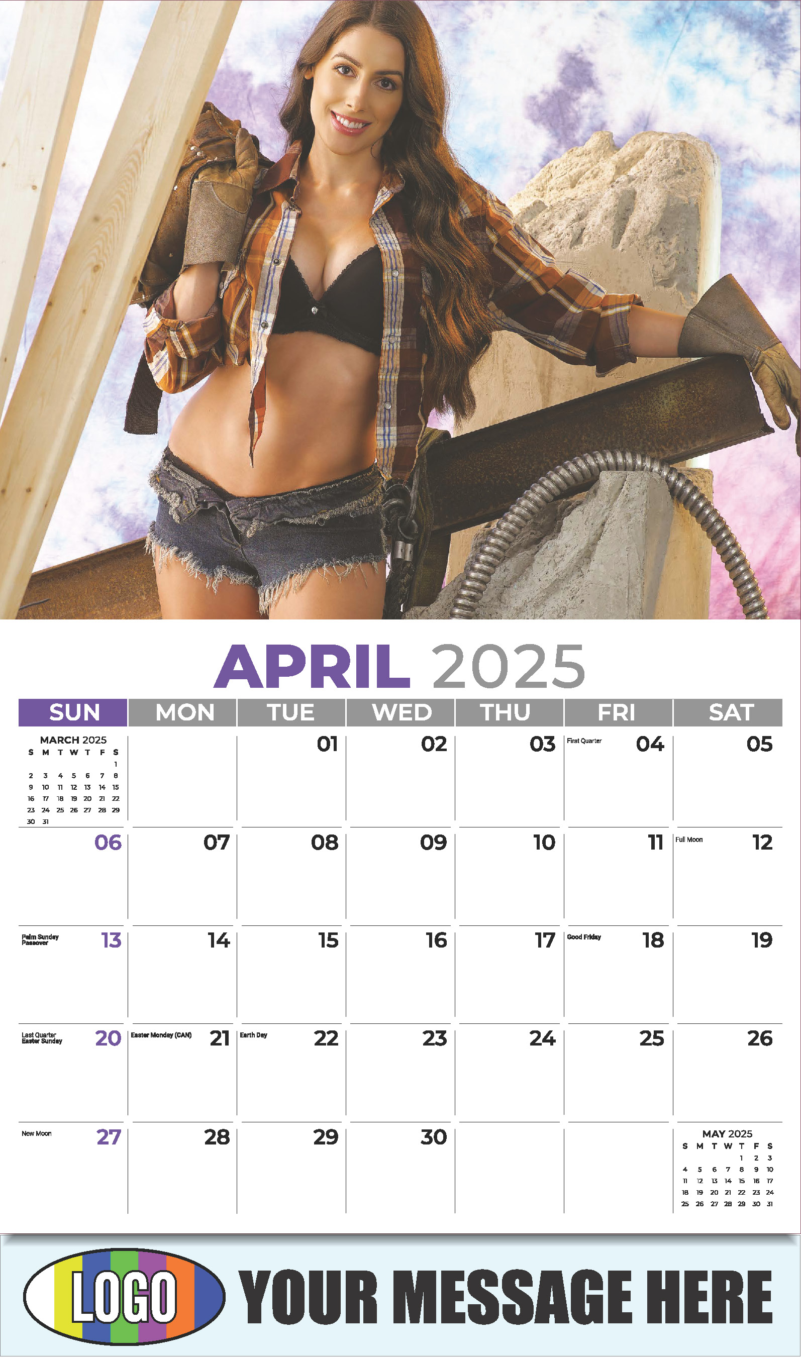Building Bades 2025 Business Promotional Calendar - April