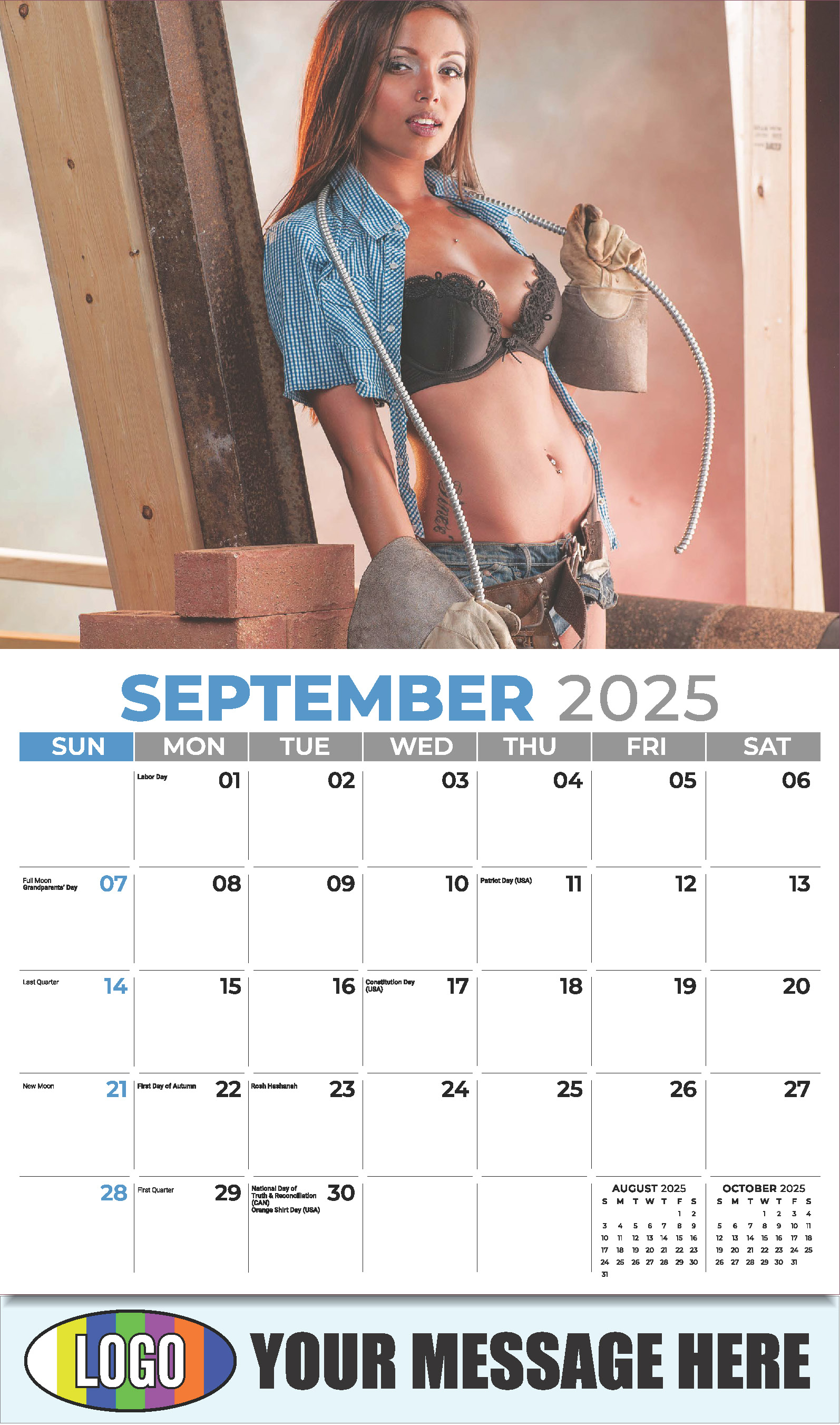 Building Bades 2025 Business Promotional Calendar - September