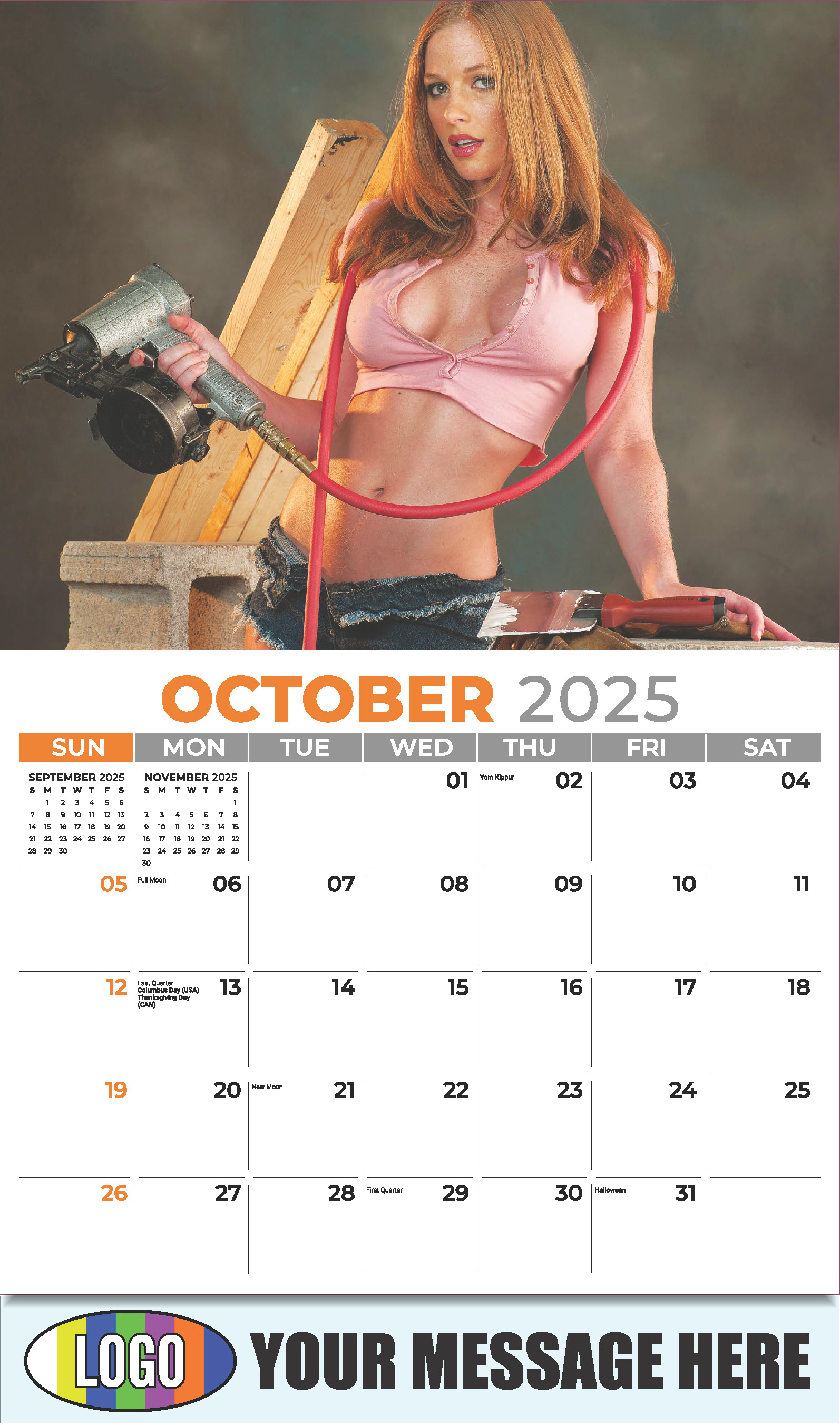 Building Bades 2025 Business Promotional Calendar - October