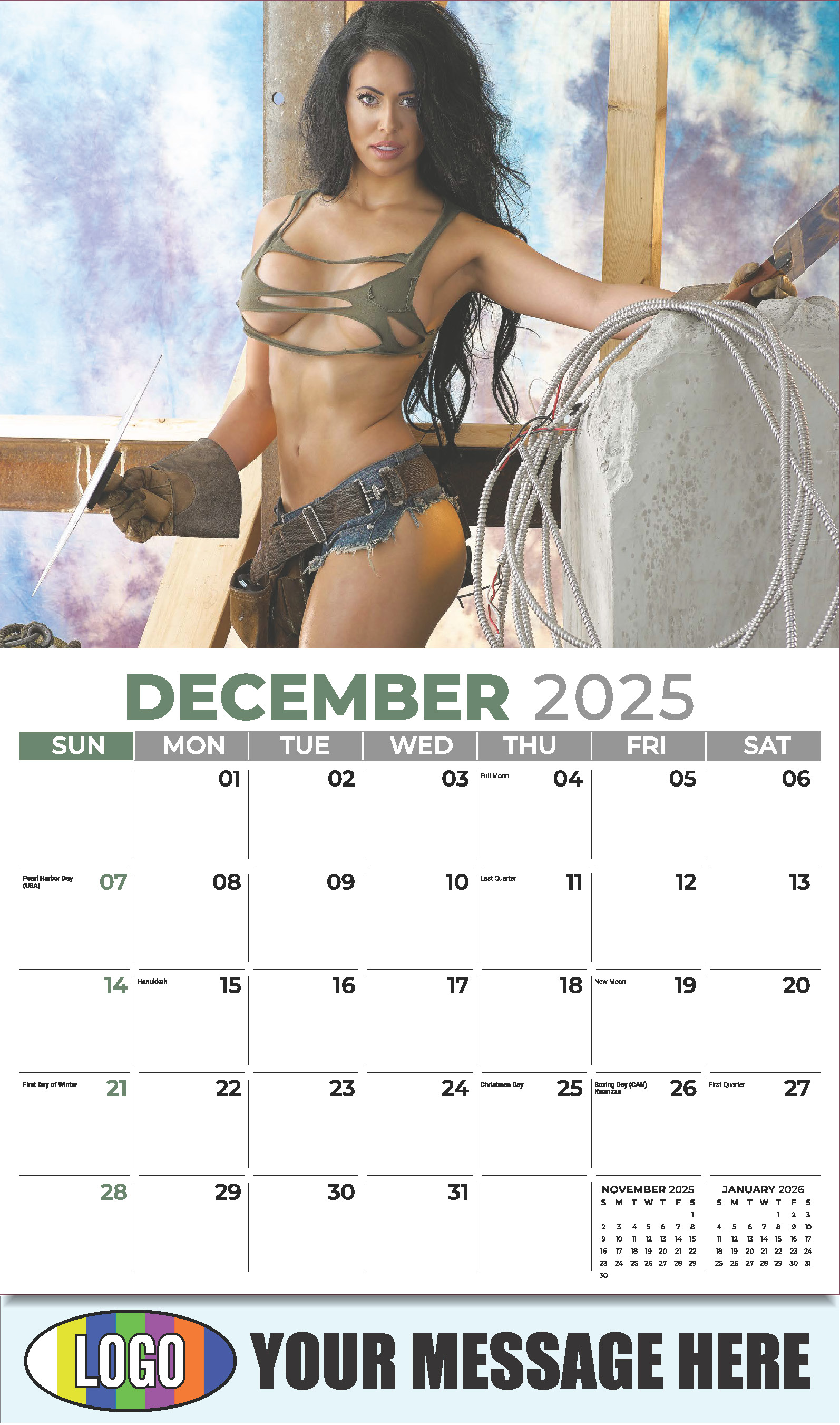 Building Bades 2025 Business Promotional Calendar - December