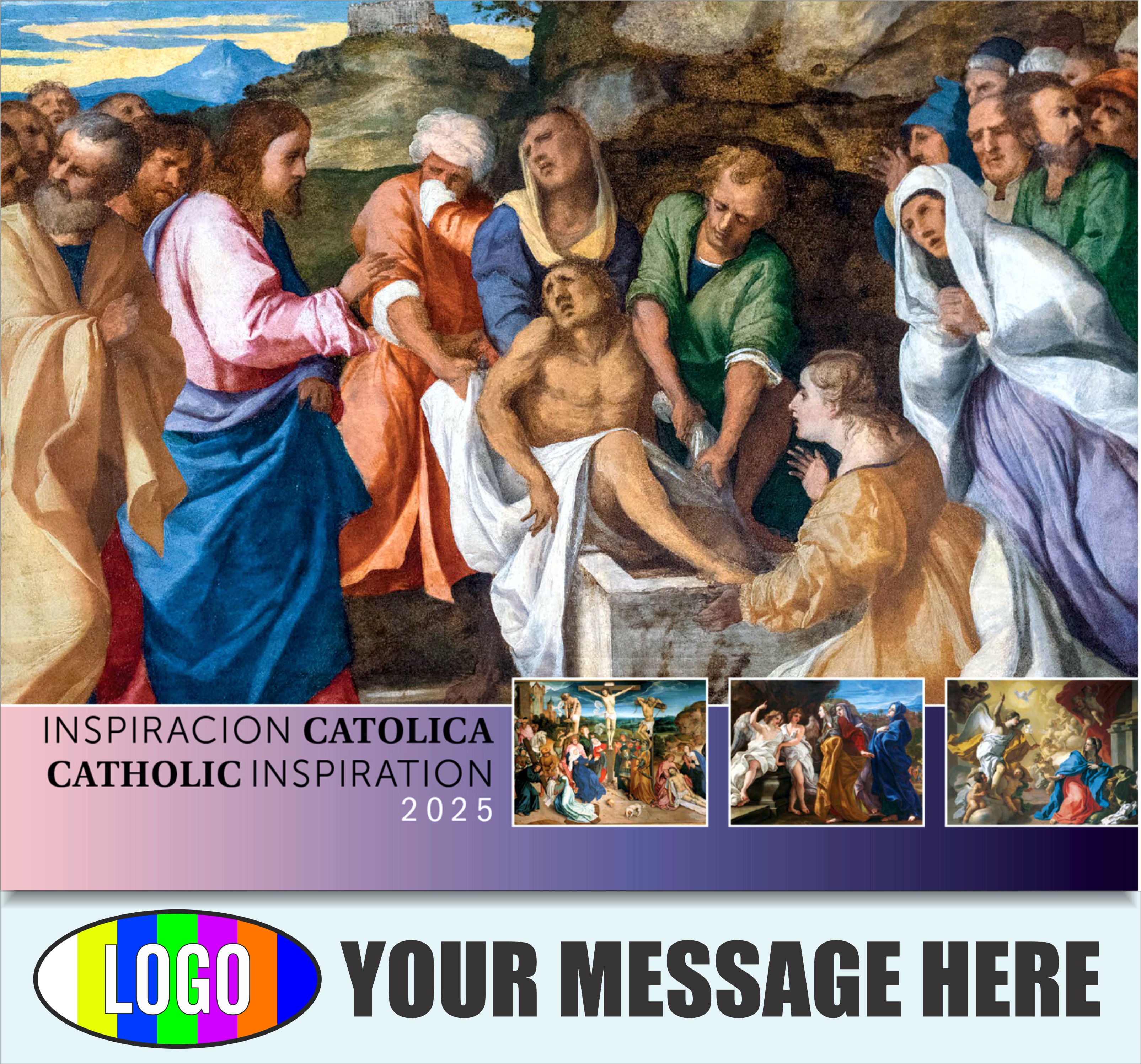 Catholic Inspirations bilingual 2025 Church Advertising Calendar - cover