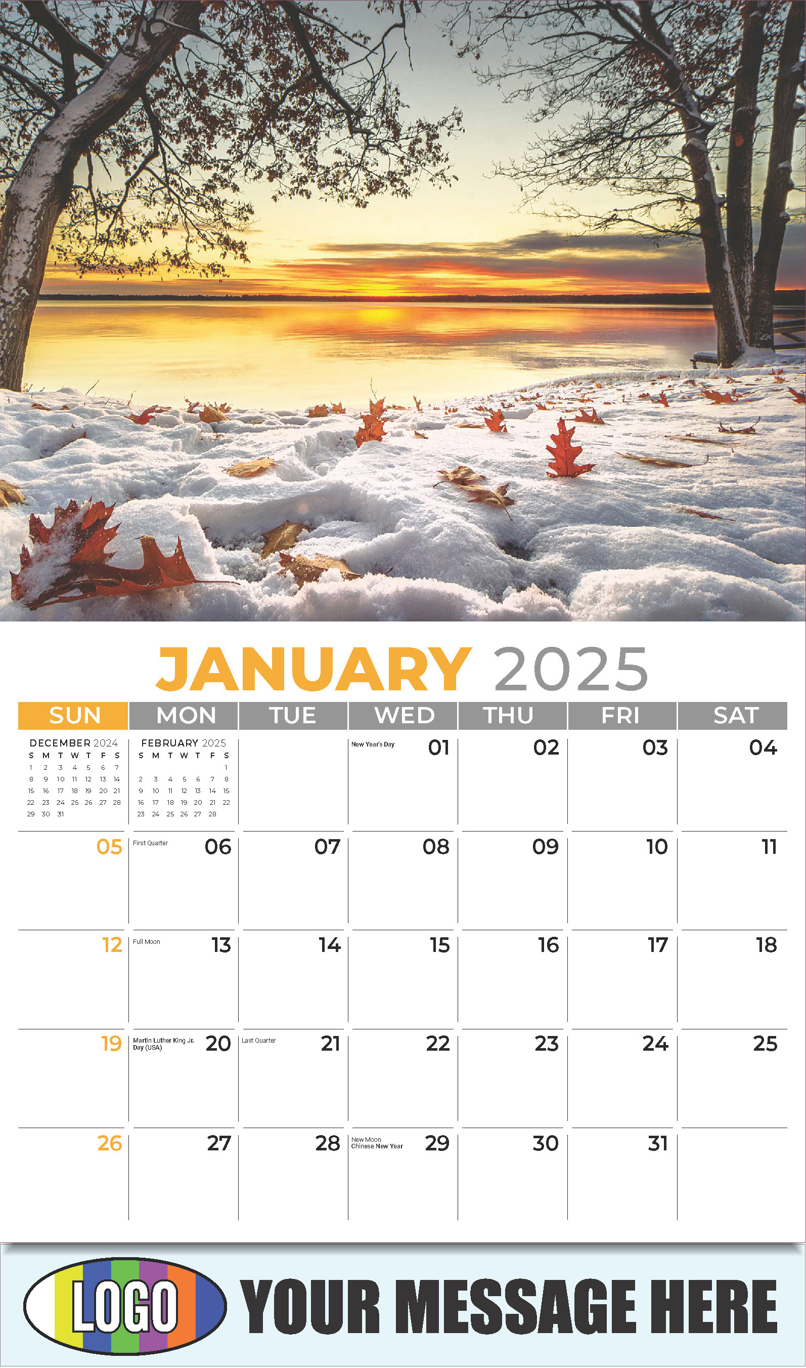 Country Spirit 2025 Business Advertising Calendar - January