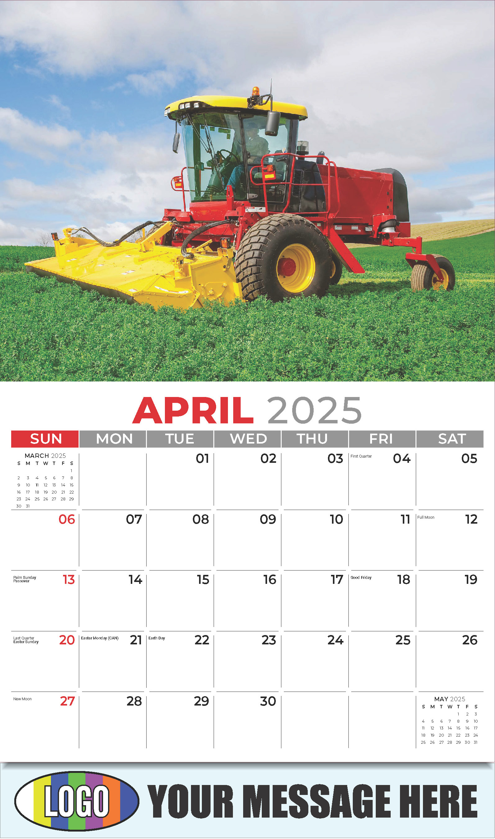 Country Spirit 2025 Business Advertising Calendar - April