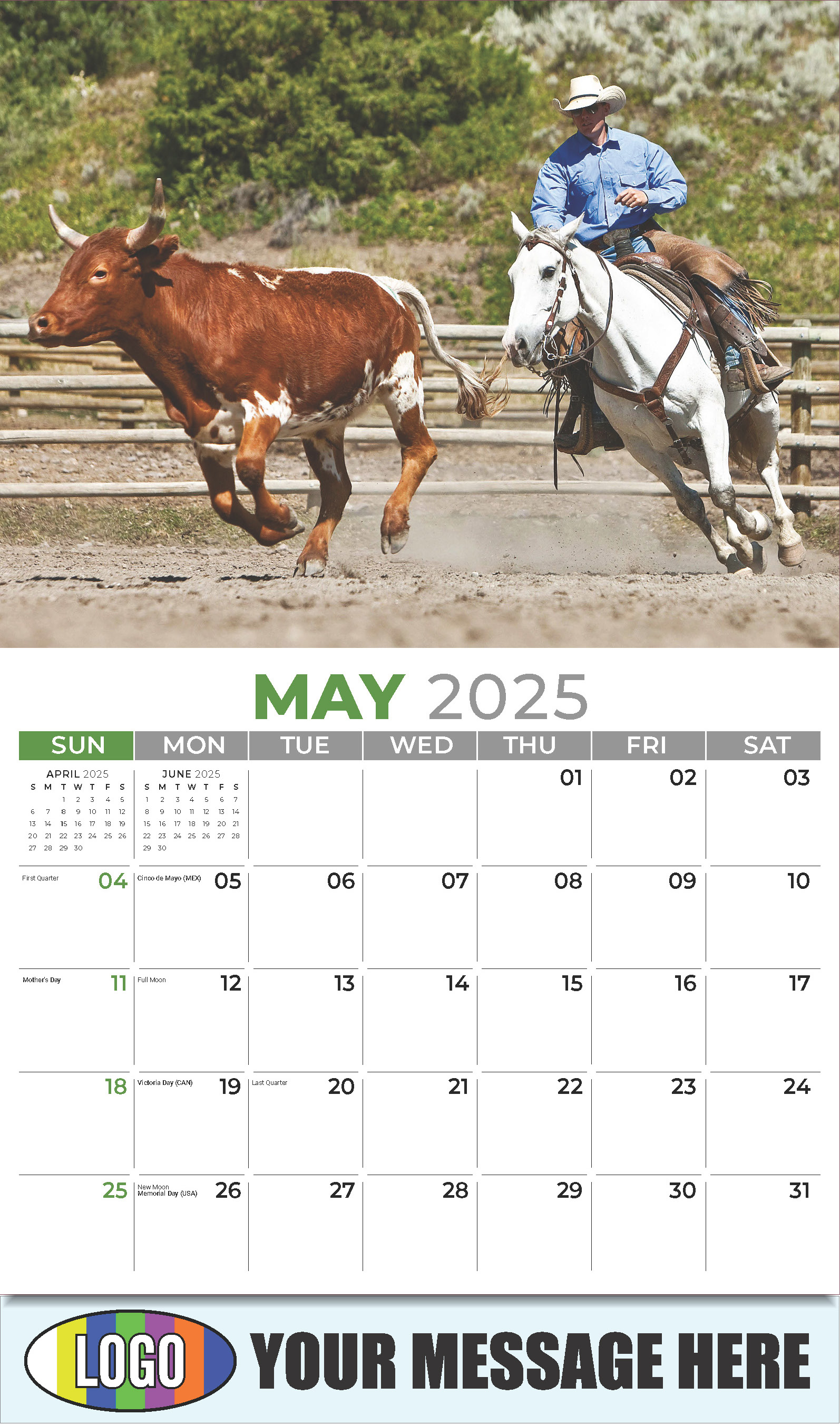 Country Spirit 2025 Business Advertising Calendar - May