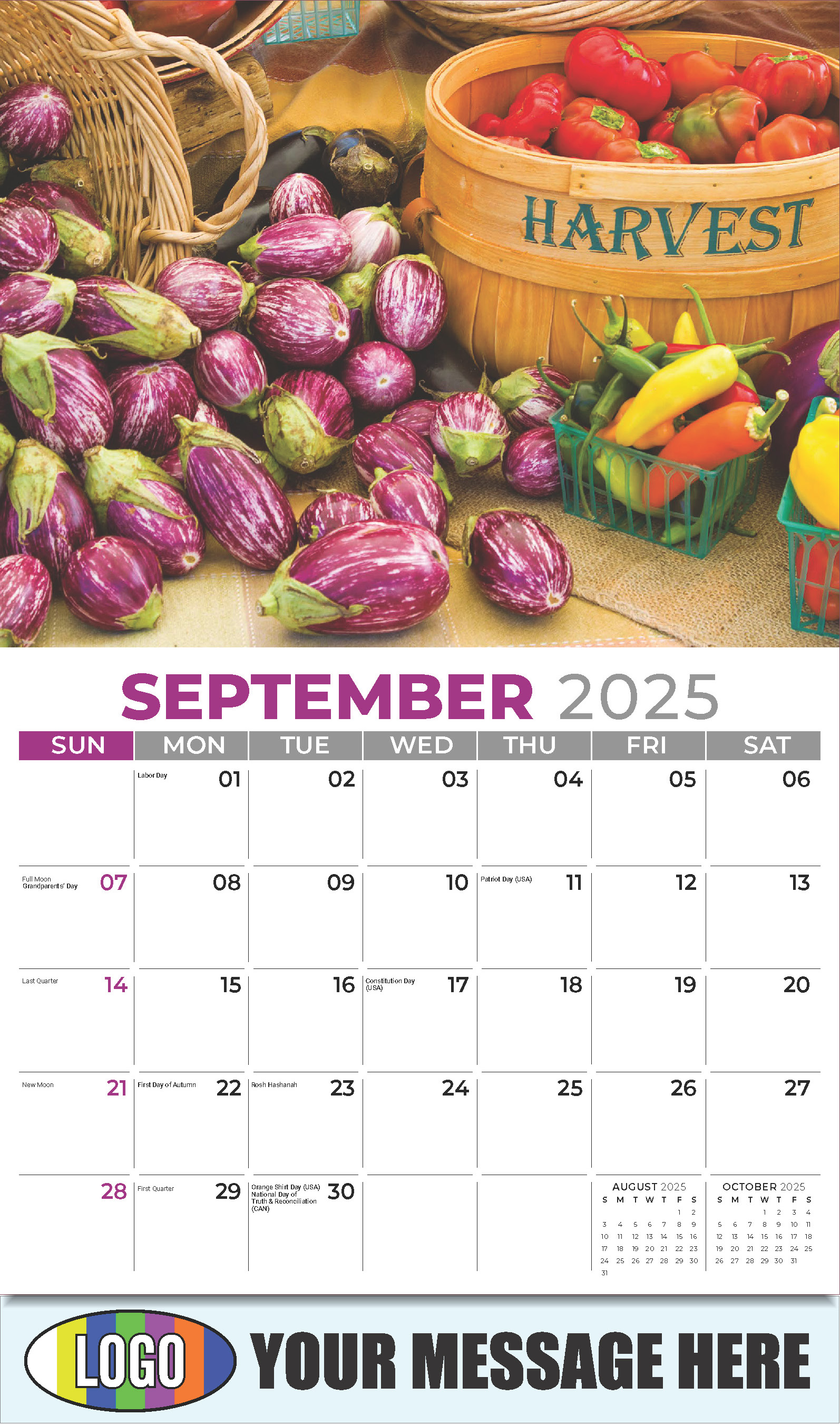 Country Spirit 2025 Business Advertising Calendar - September