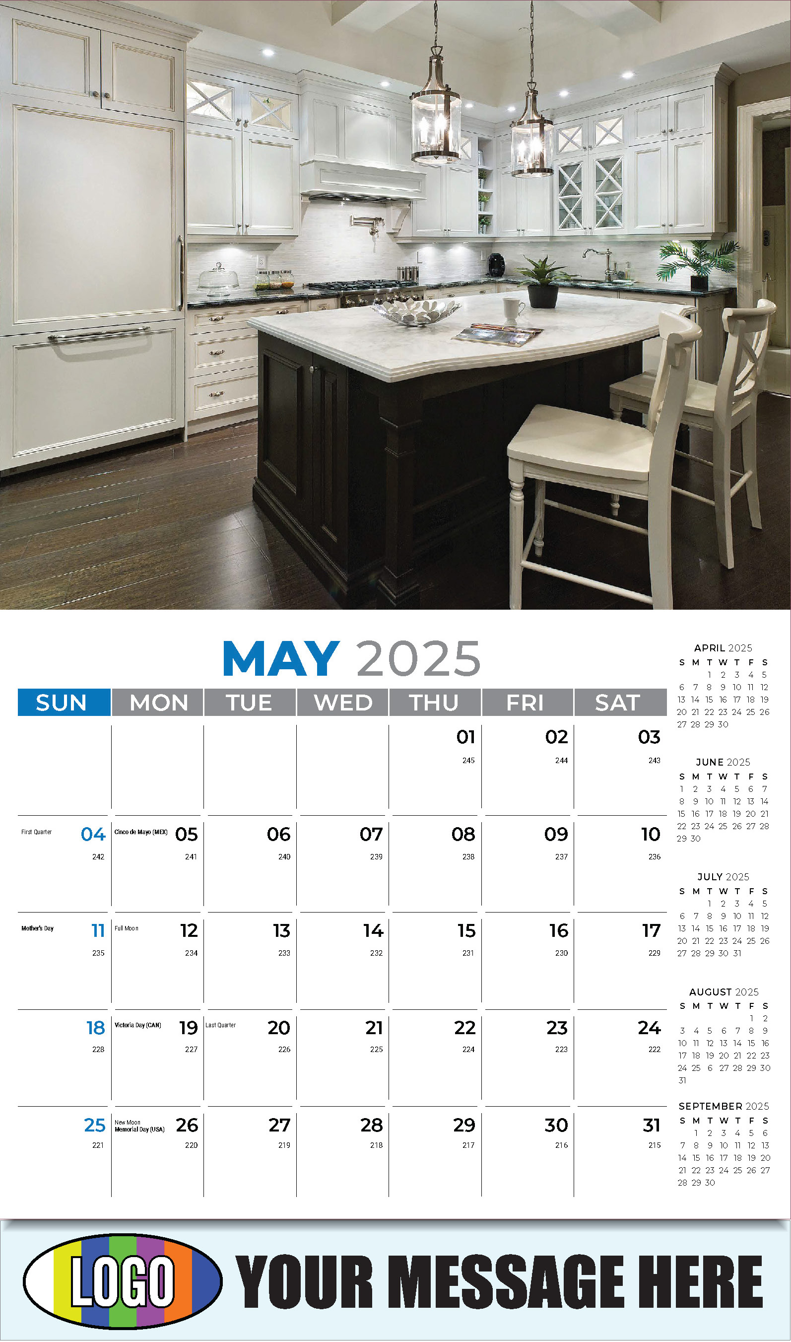 Decor and Design 2025 Interior Design Business Promotional Calendar - May