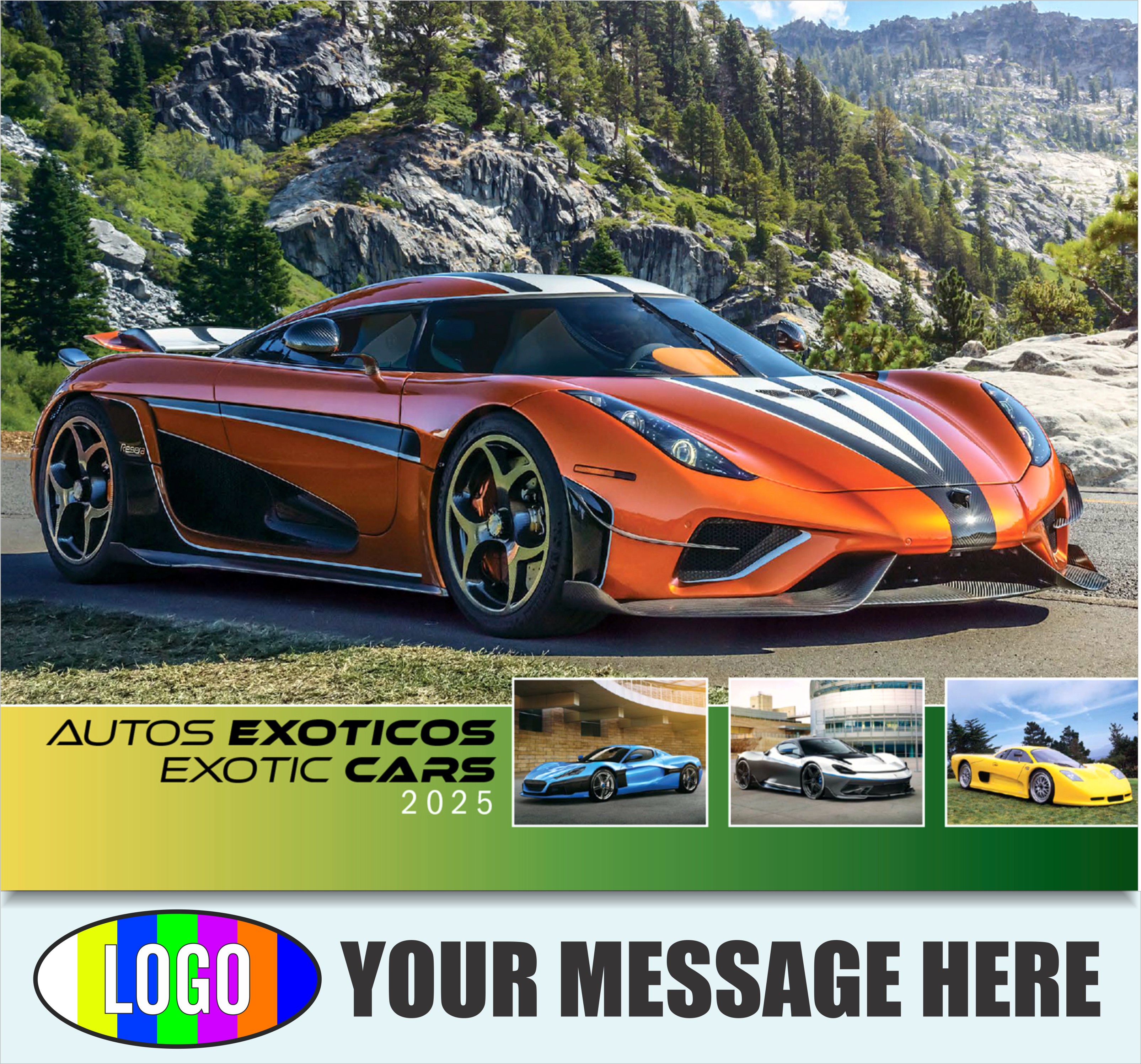 Exotic Cars 2025 Bilingual Automotive Business Promotional Calendar - cover