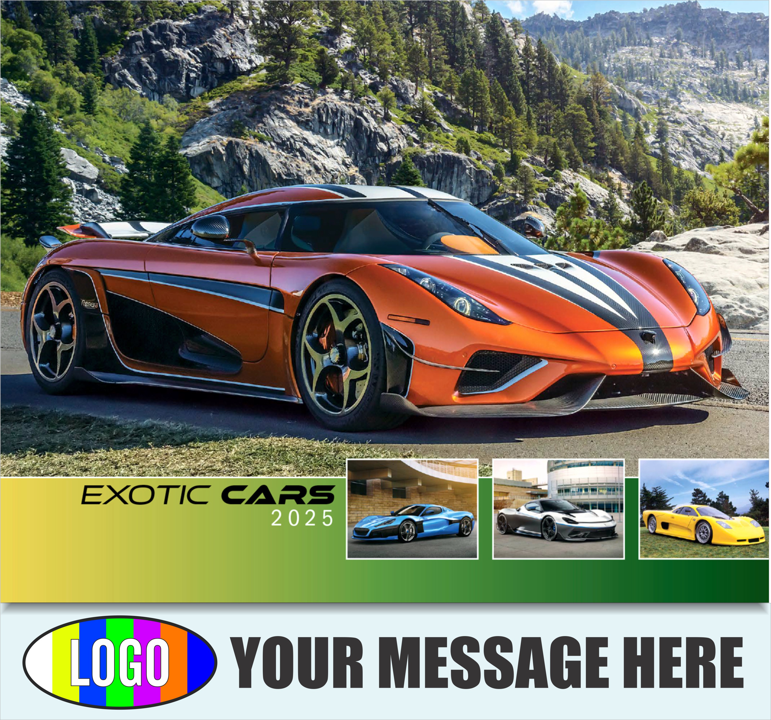 Exotic Cars 2025 Automotive Business Advertising Calendar - cover