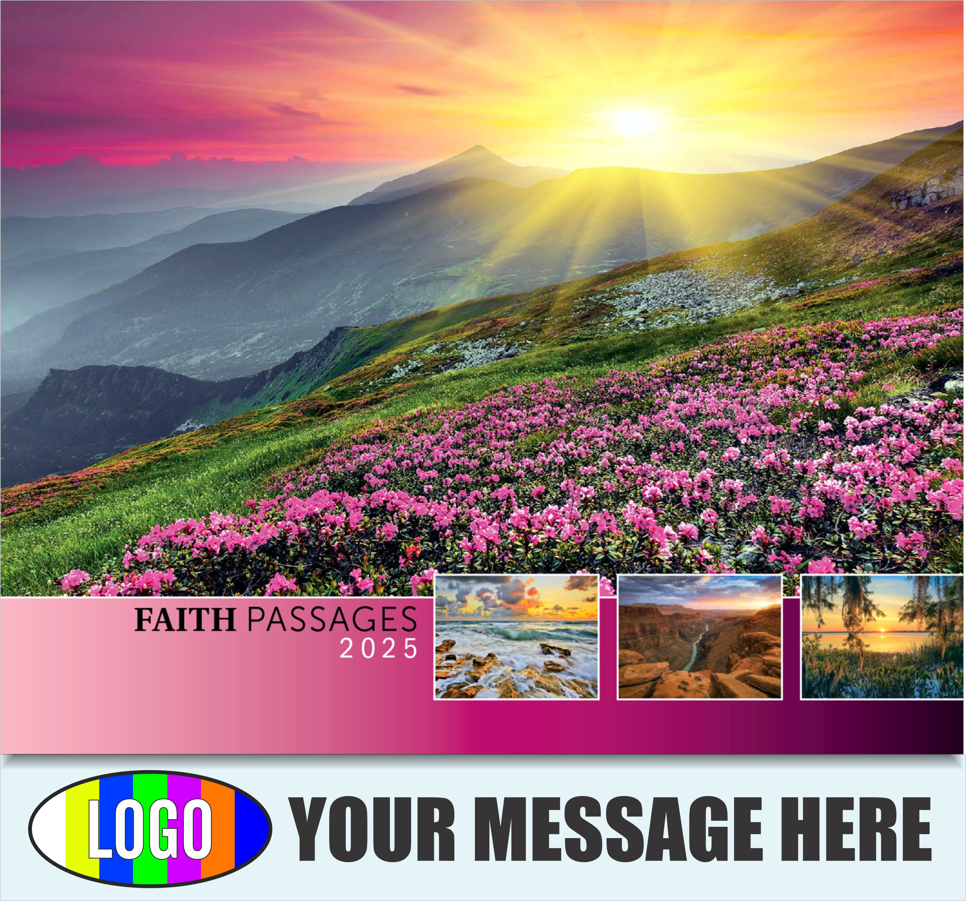 Faith Passages 2025 Christian Business Advertising Calendar - cover