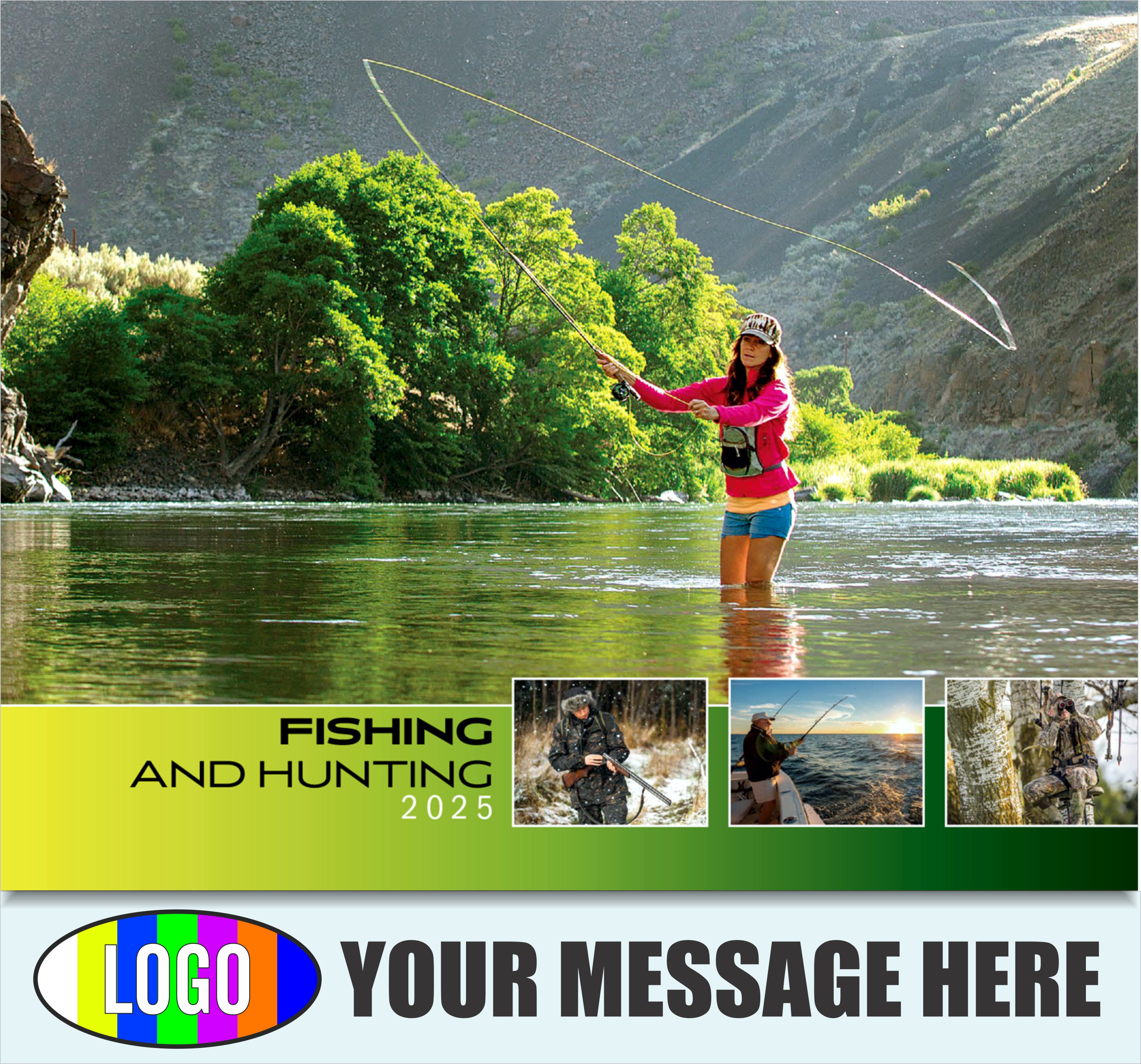 Fishing and Hunting 2025 Business Promotion Calendar - cover