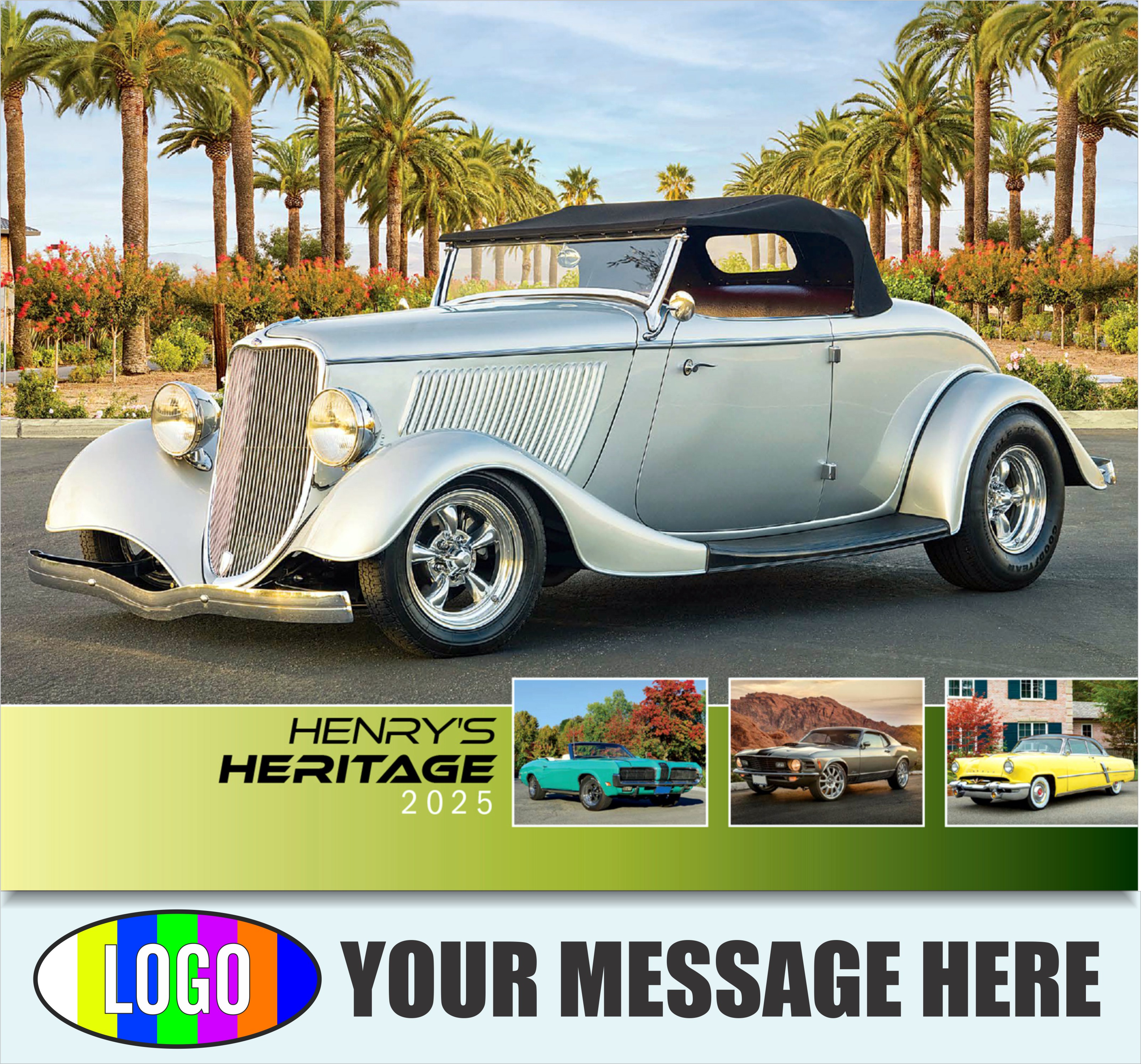 Henry's Heritage FORD Cars 2025 Automotive Business Promo Calendar - cover
