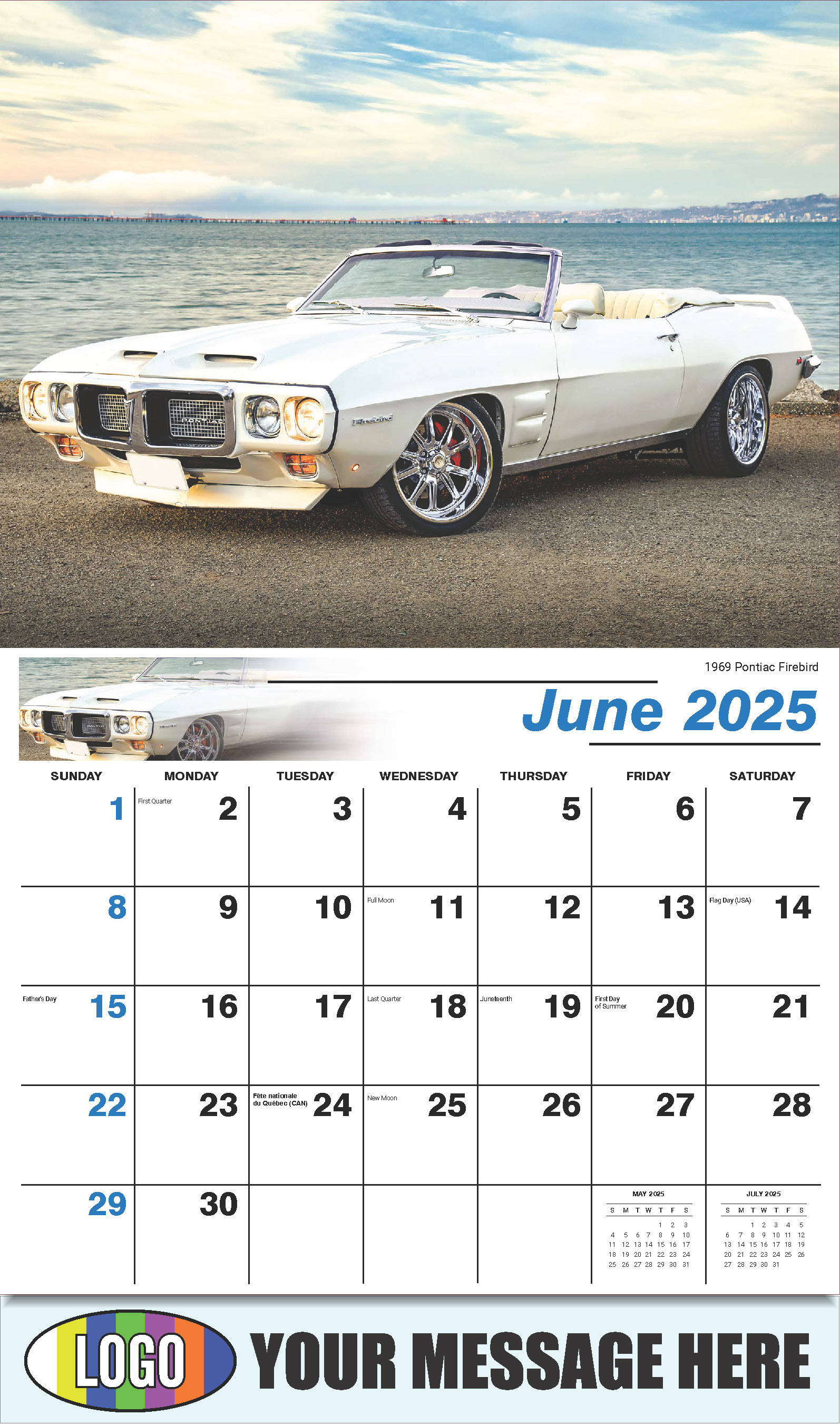 GM Classics 2025 Automotive Business Advertising Calendar - June