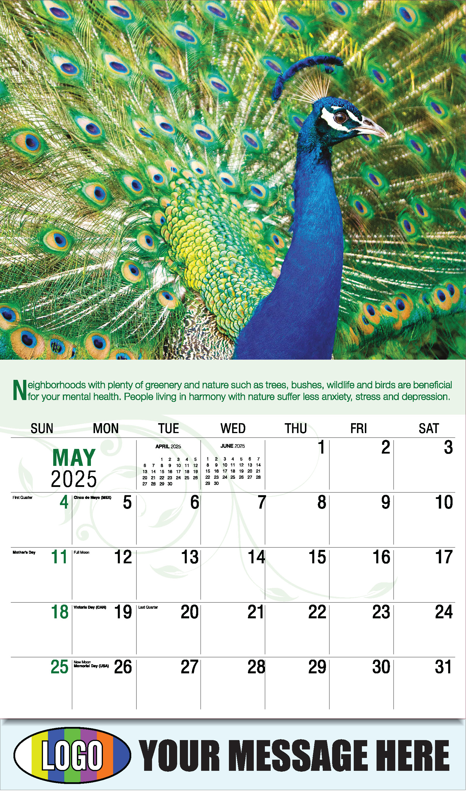 Go Green 2025 Business Promotion Calendar - May