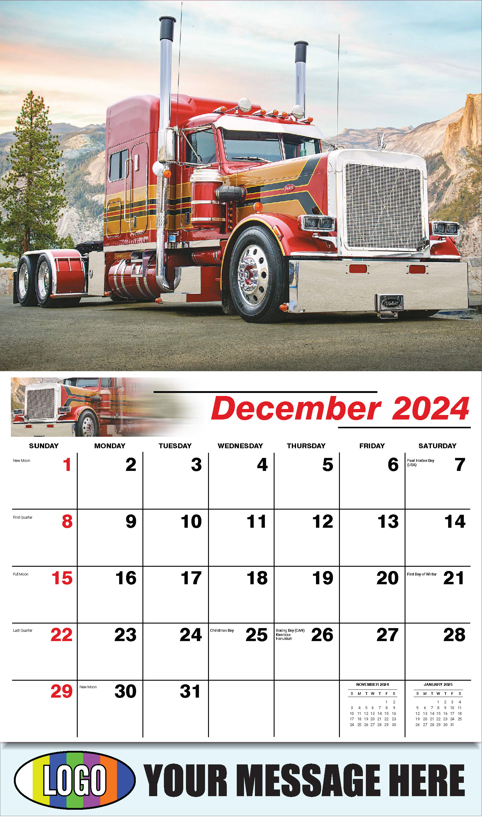 Kings of the Road 2025 Automotive Business Promotional Calendar - December_a