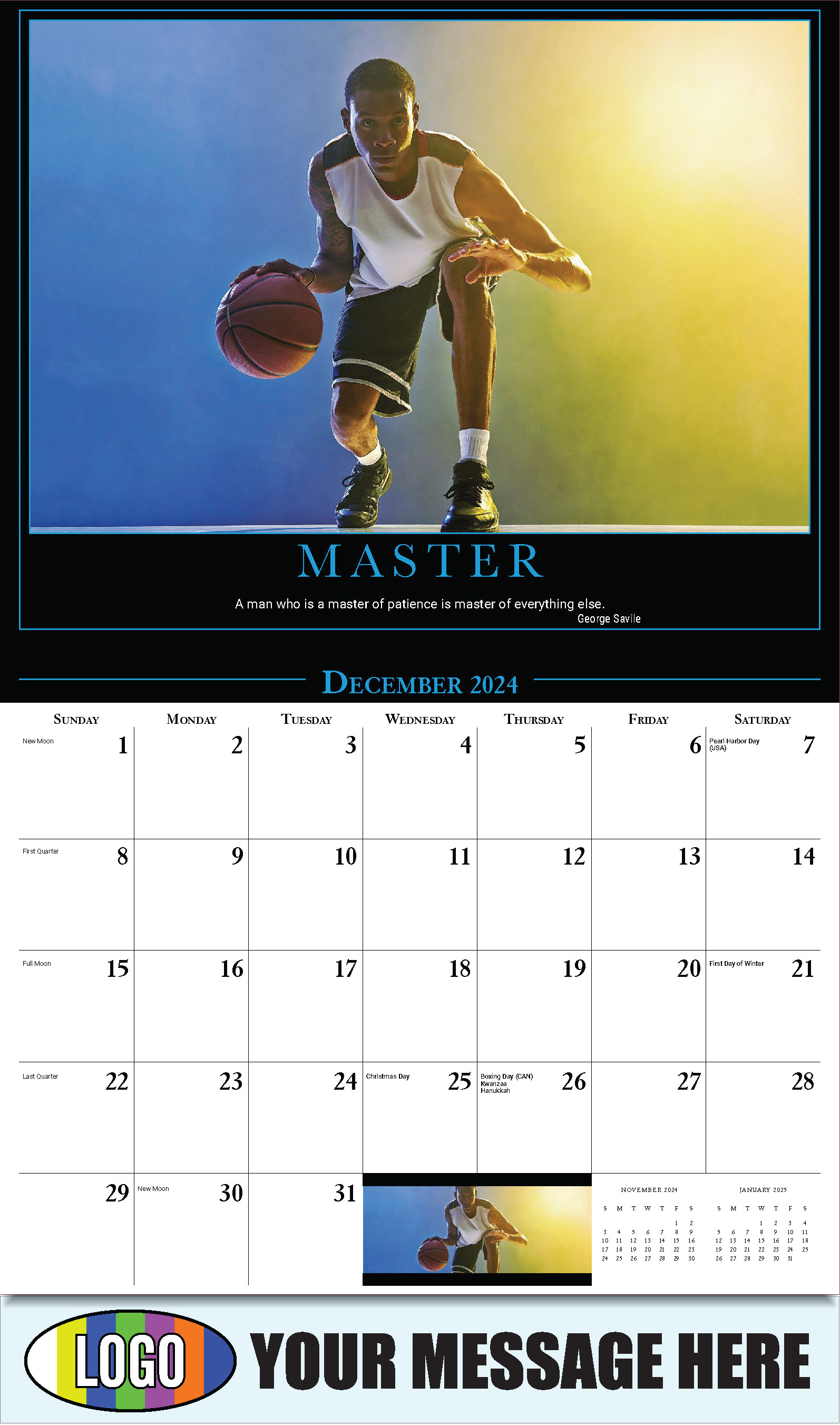 Motivational Quotes 2025 promotional calendar low as 65¢