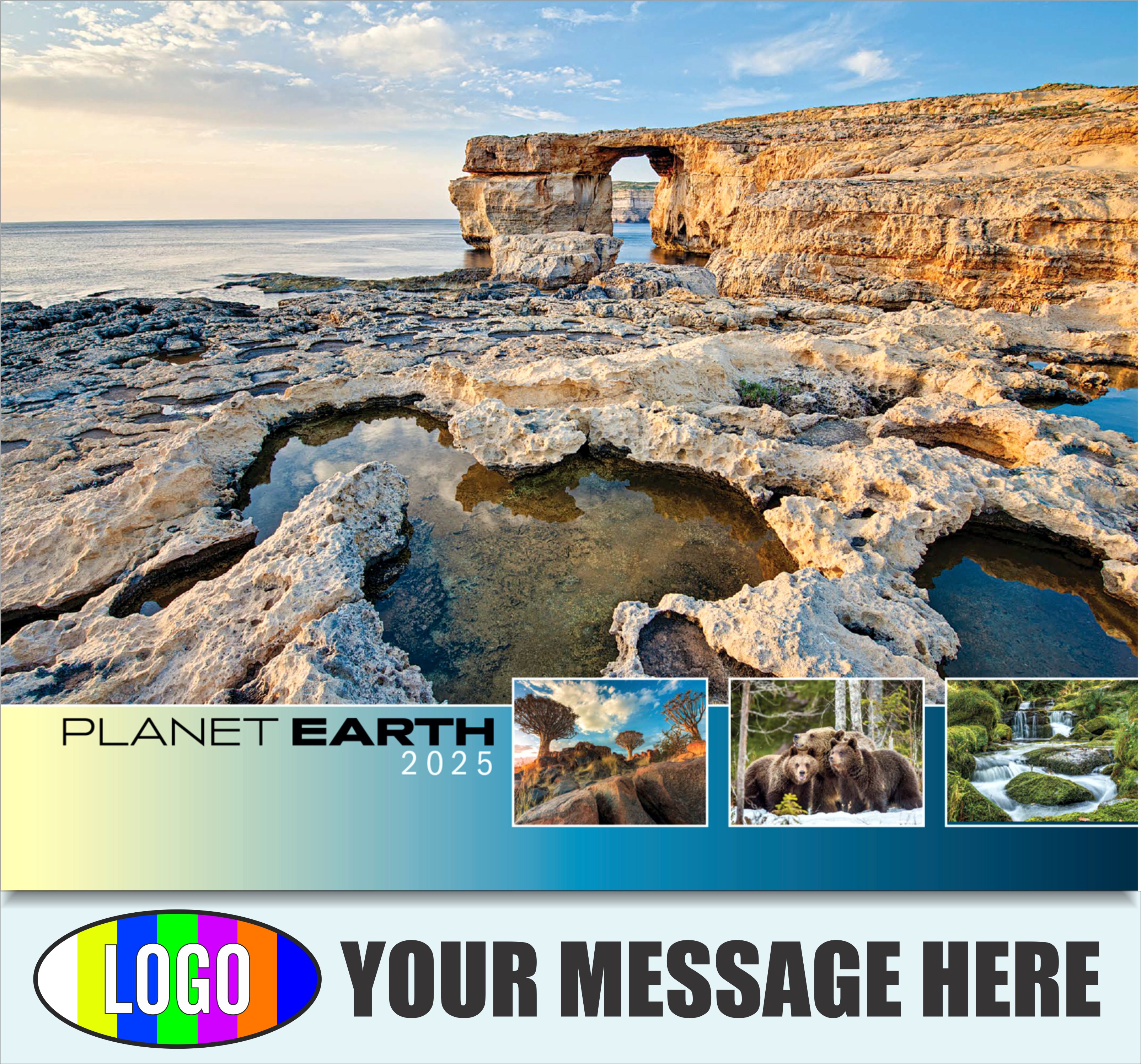 Planet Earth 2025 Business Promotional Wall Calendar - cover
