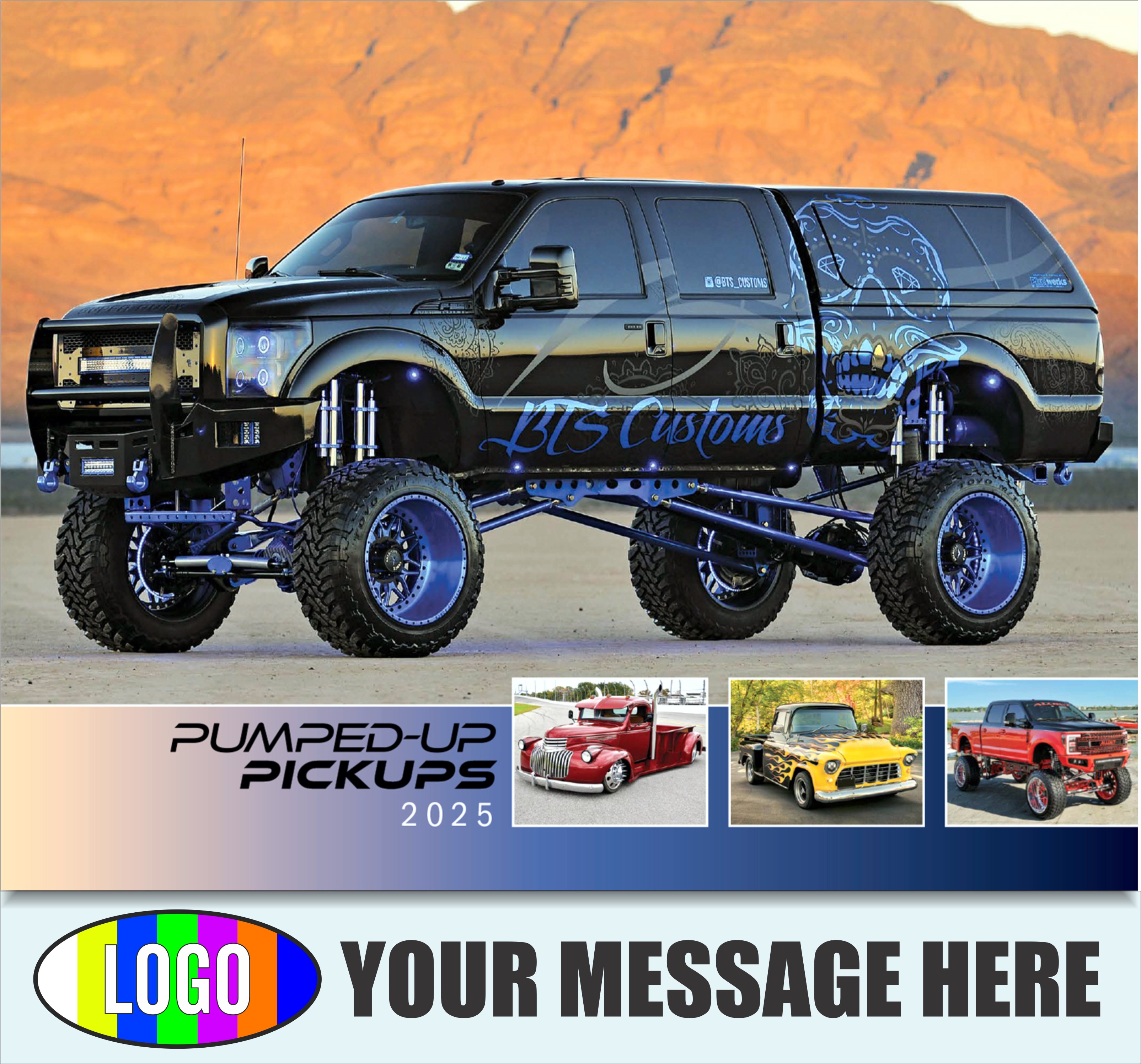 Pumped-Up Pickups 2025 Automotive Business Promo Calendar - cover