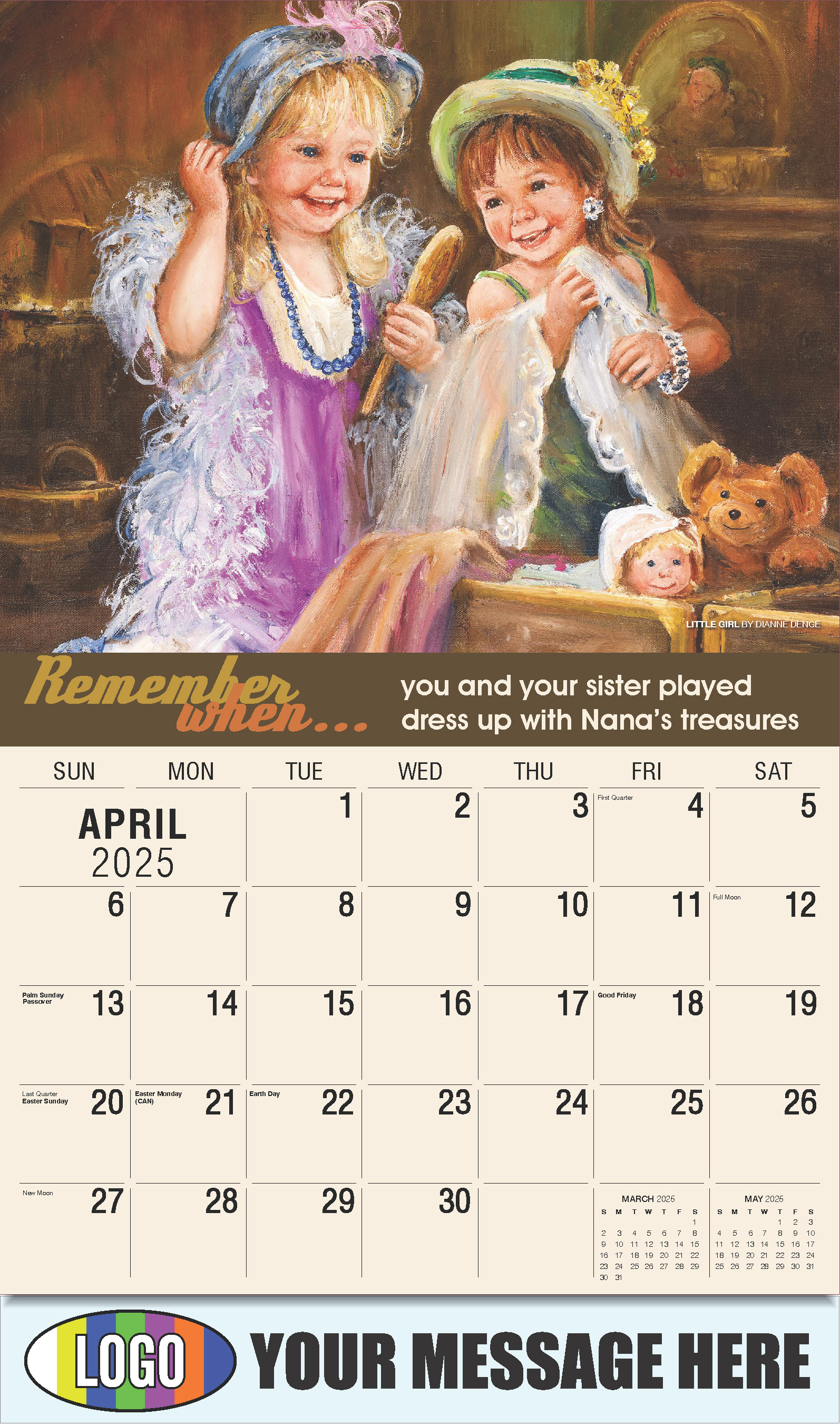 Remember When 2025 Business Advertising Calendar - April