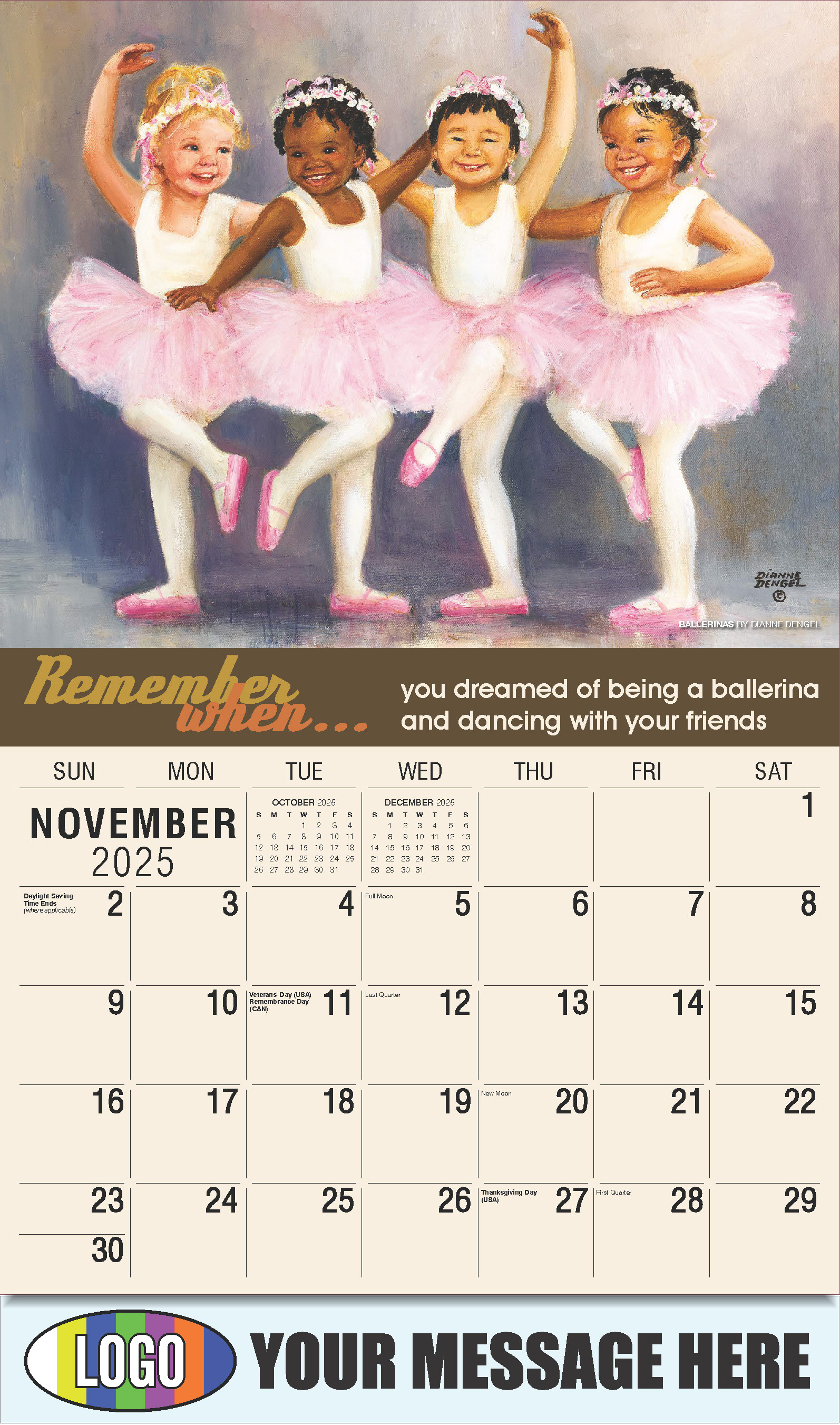 Remember When 2025 Business Advertising Calendar - November
