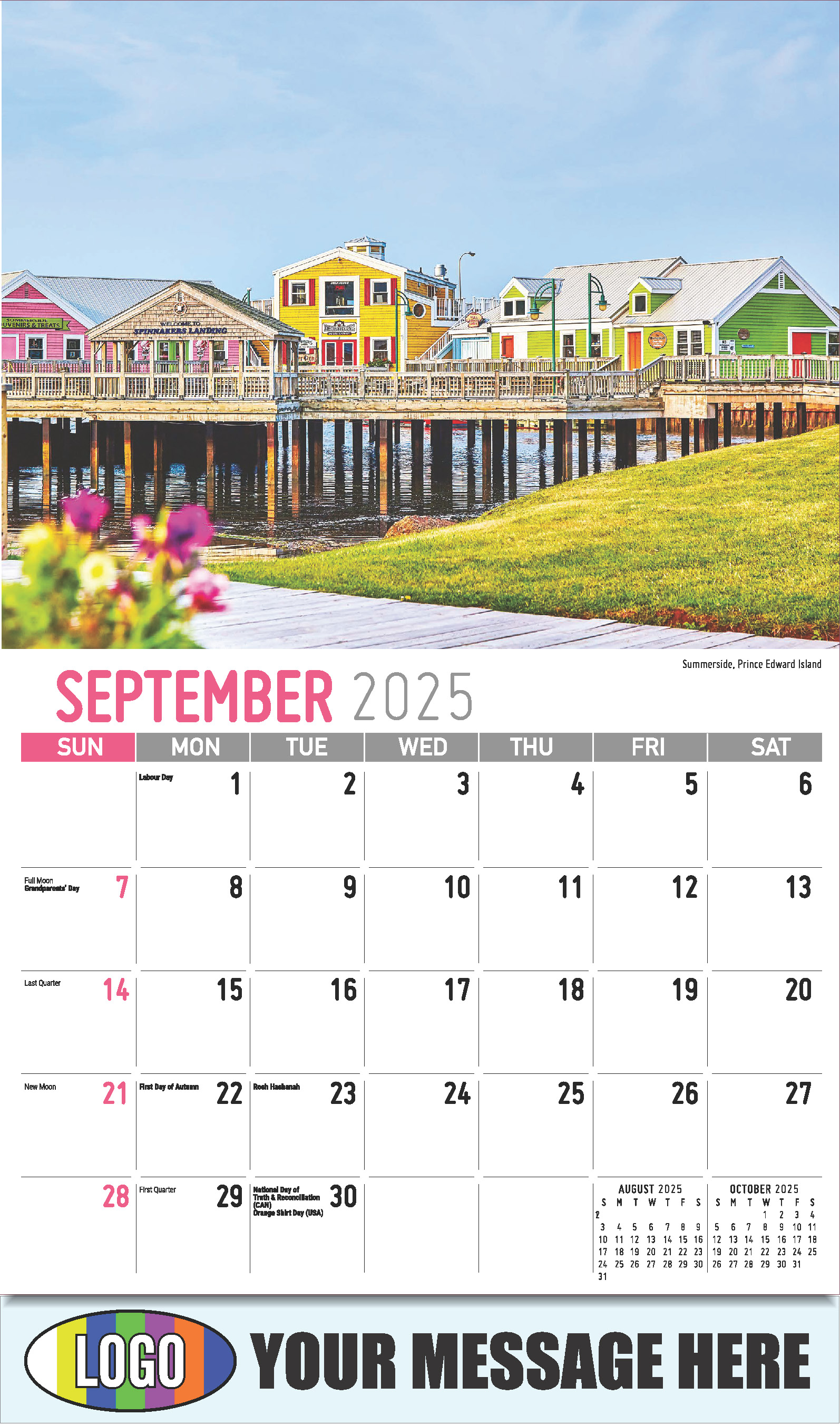 Atlantic Canada Scenic 2025 Business Promotion Calendar - September